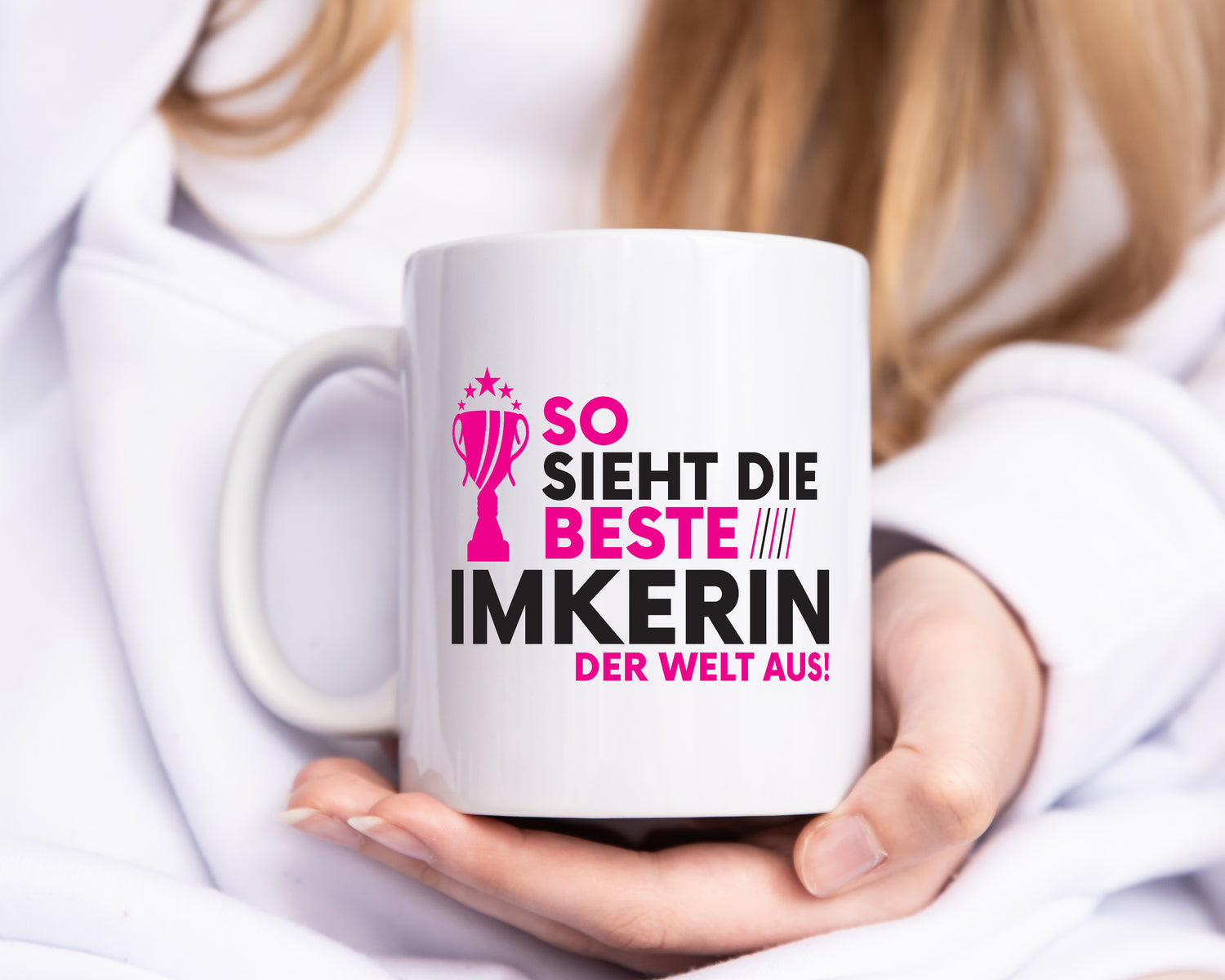 Die Weltbeste Imkerin | Imkerei - Tasse Weiß - Kaffeetasse / Geschenk / Familie