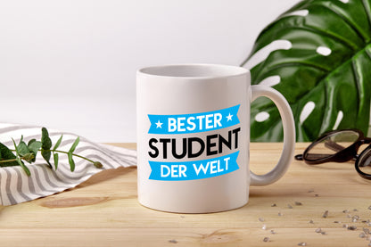 Bester Student | Universität | Uni | Studium | - Tasse Weiß - Kaffeetasse / Geschenk / Familie