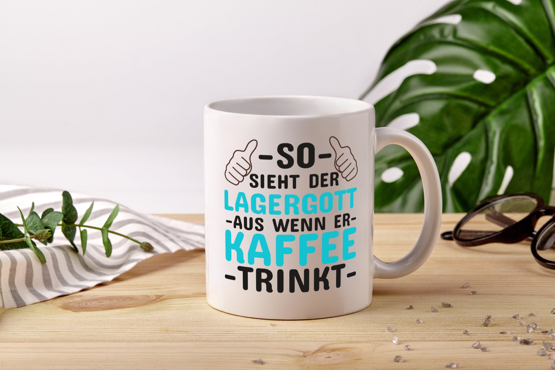 Lagerist | Kaffeetrinker Tasse | Lagergott | Humor - Tasse Weiß - Kaffeetasse / Geschenk / Familie