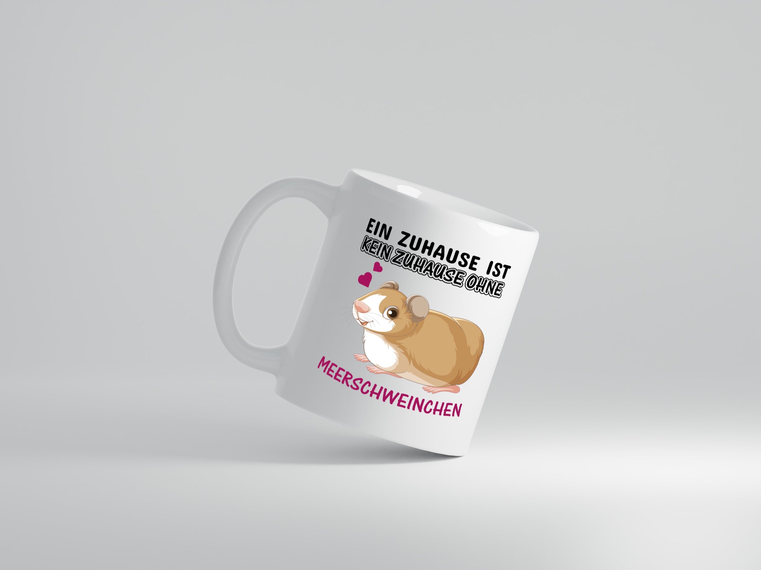 Ohne Meerschweinchen kein Zuhause - Tasse Weiß - Kaffeetasse / Geschenk / Familie