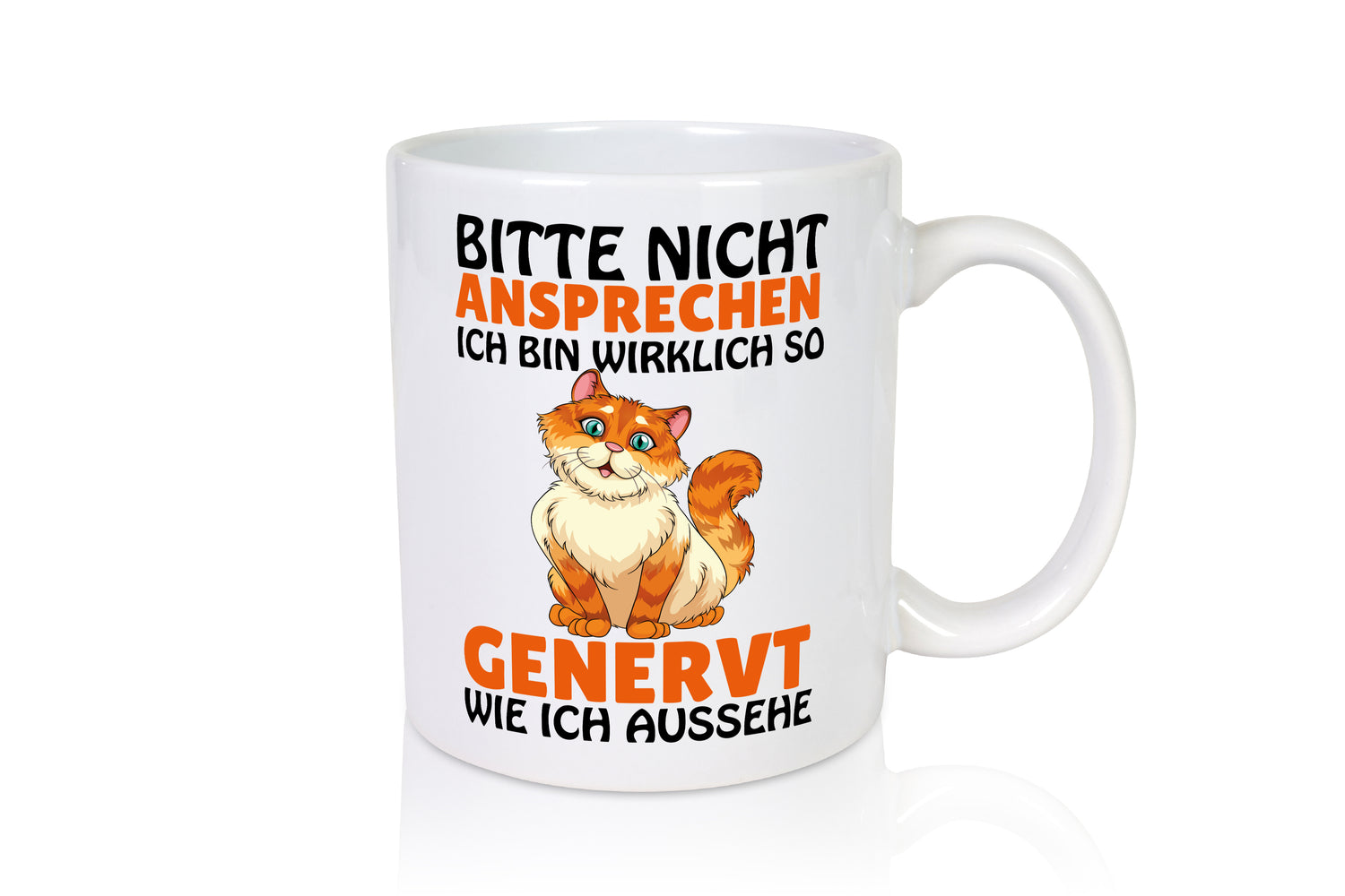 Bitte nicht Ansprechen - Tasse Weiß - Kaffeetasse / Geschenk / Familie