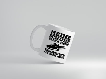 Läufer Spruch Tasse | Jogger Humor | Joggerin Statement - Tasse Weiß - Kaffeetasse / Geschenk / Familie