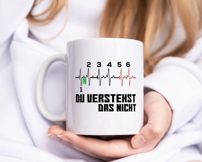 Motorrad Spruch | Biker Tasse | Motorradfahrer Witz - Tasse Weiß - Kaffeetasse / Geschenk / Familie