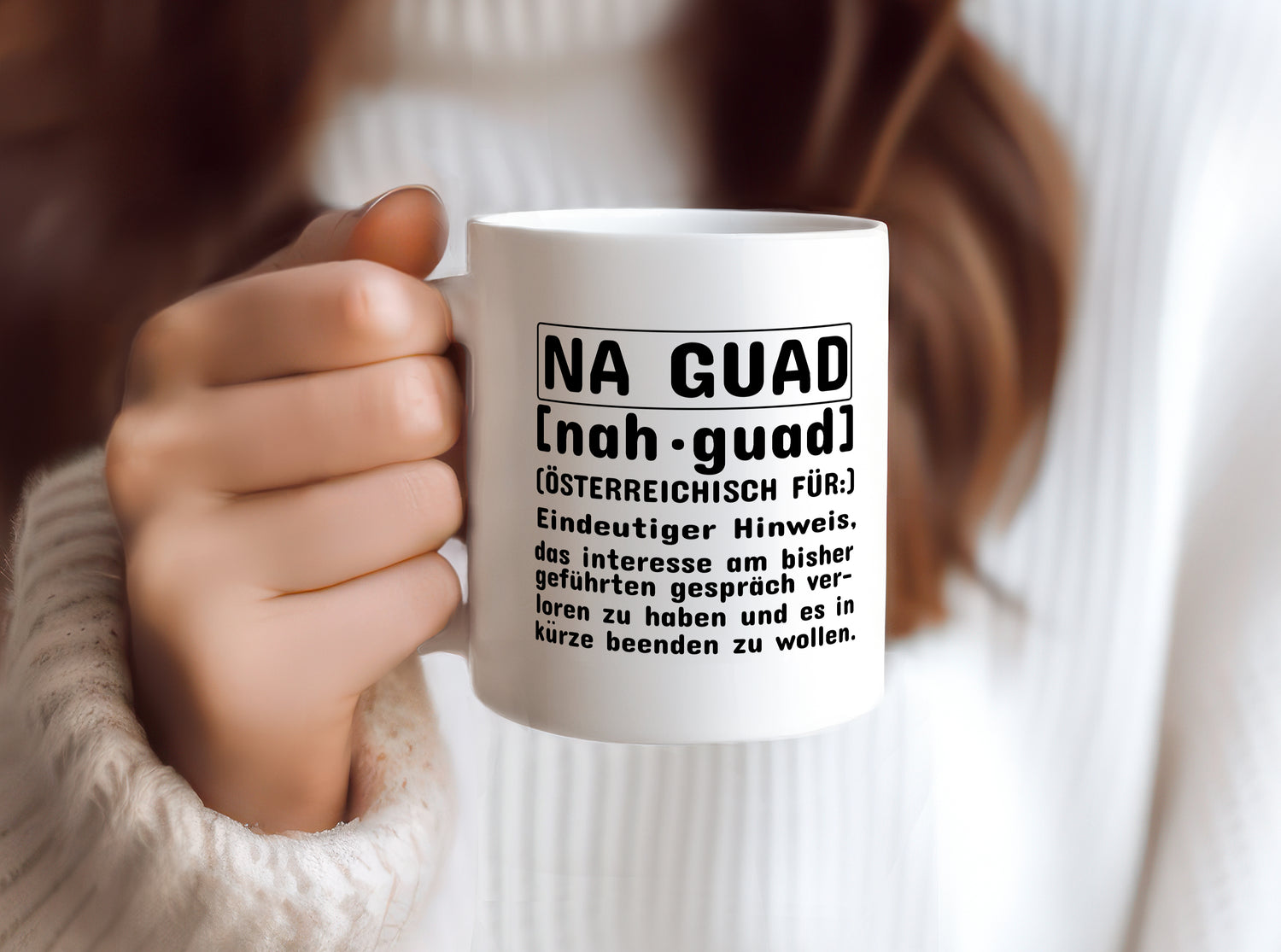 Dialekt Tasse | Österreichisch Humor | Österreich - Tasse Weiß - Kaffeetasse / Geschenk / Familie