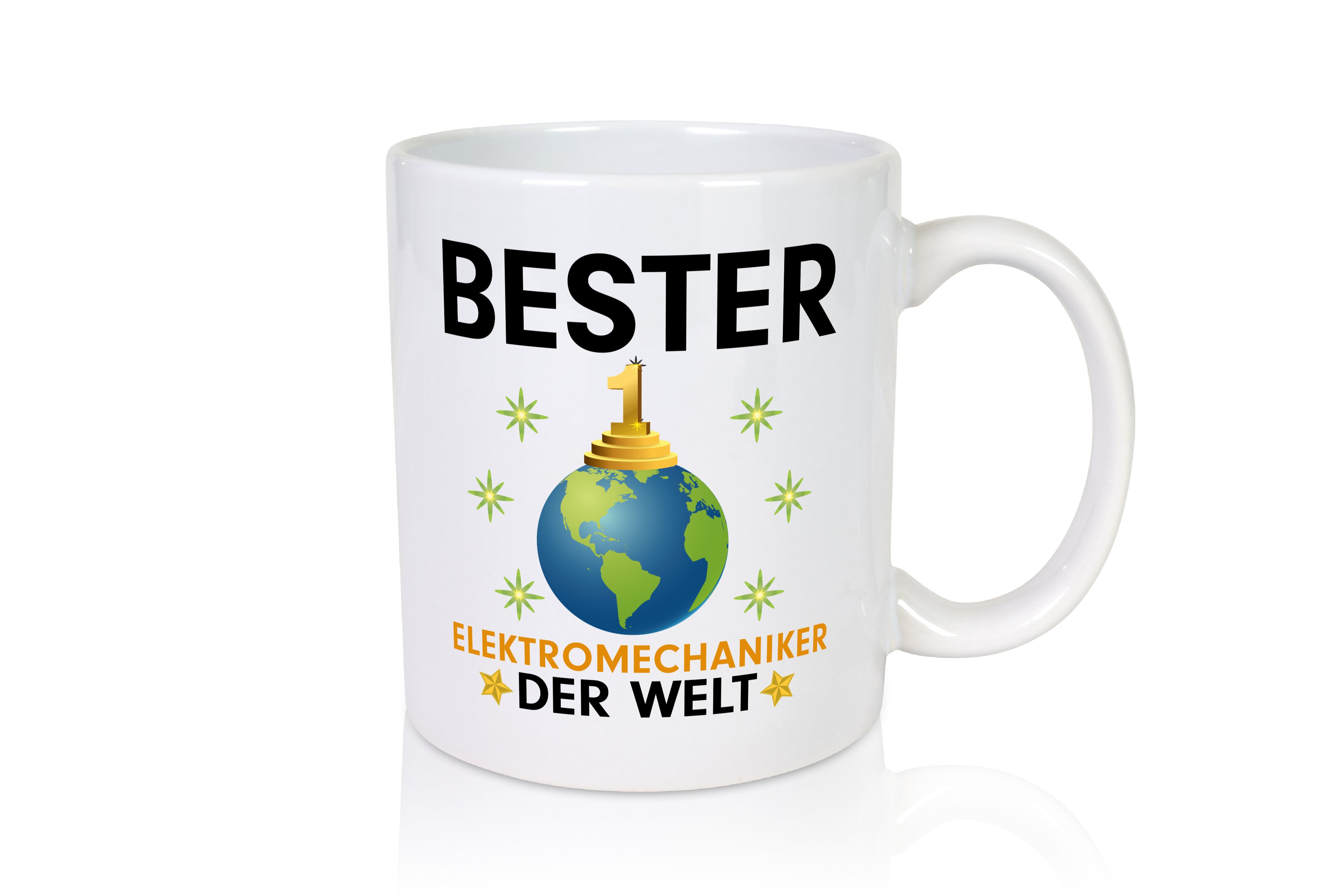 Welt Bester Elektromechaniker | Mechaniker | Elektrik - Tasse Weiß - Kaffeetasse / Geschenk / Familie