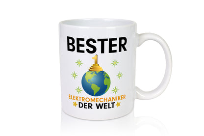 Welt Bester Elektromechaniker | Mechaniker | Elektrik - Tasse Weiß - Kaffeetasse / Geschenk / Familie