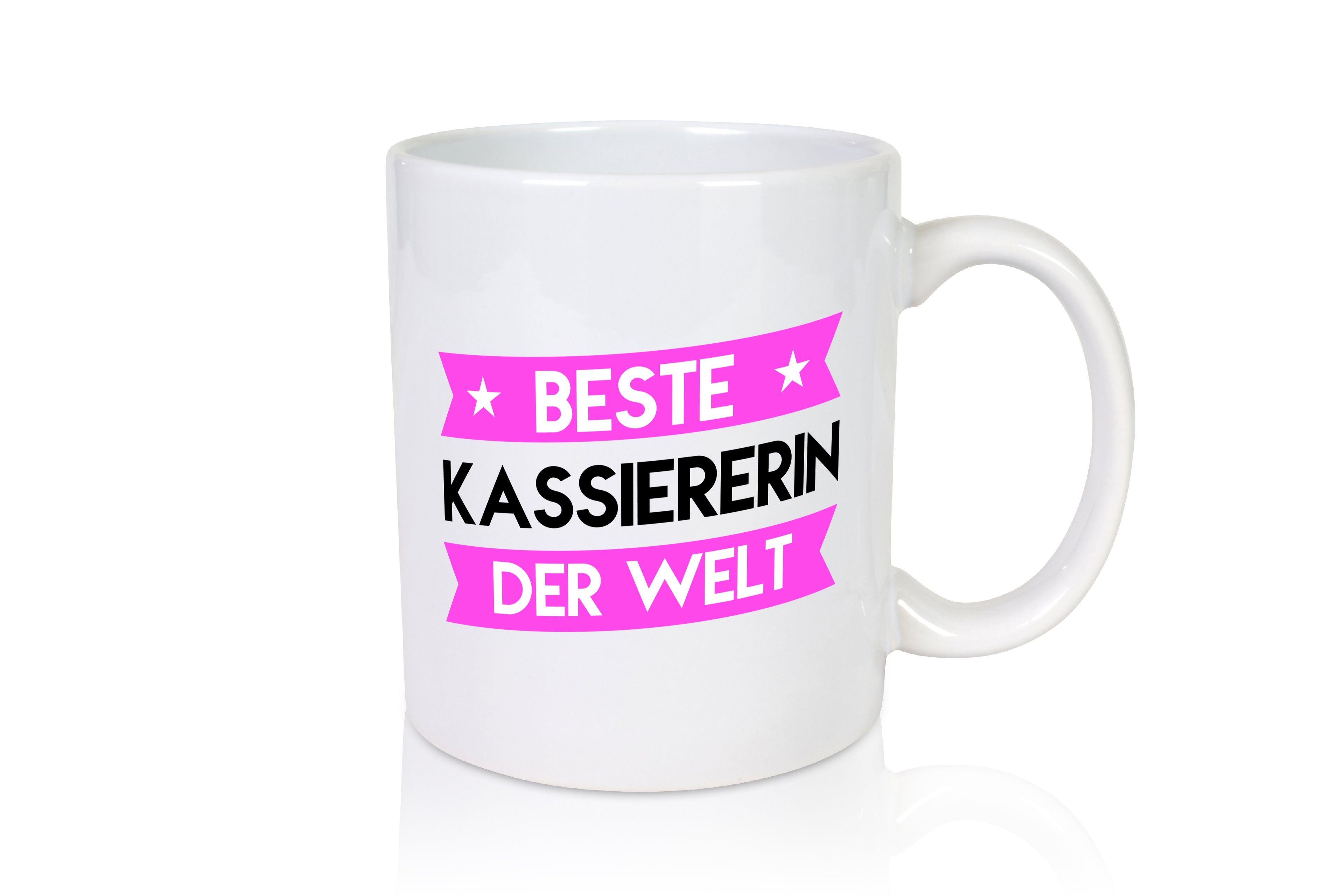 Beste Kassiererin - Tasse Weiß - Kaffeetasse / Geschenk / Familie