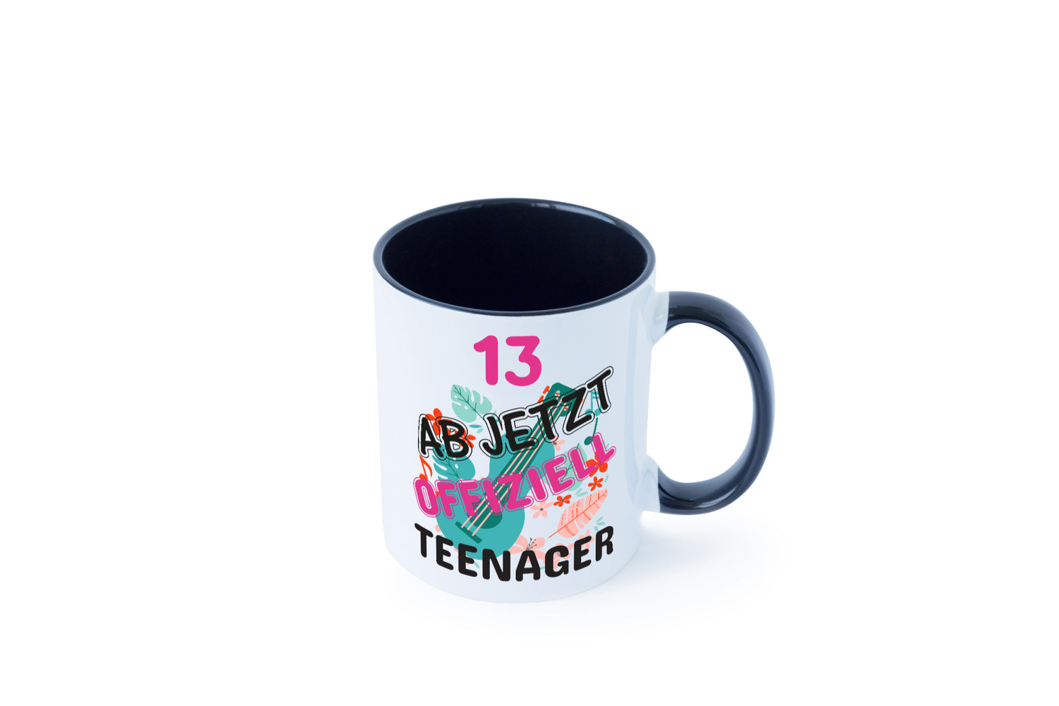 13. Geburtstag | Mädchen Tasse | Teenager Spruch Tasse Weiß - Schwarz - Kaffeetasse / Geschenk / Familie