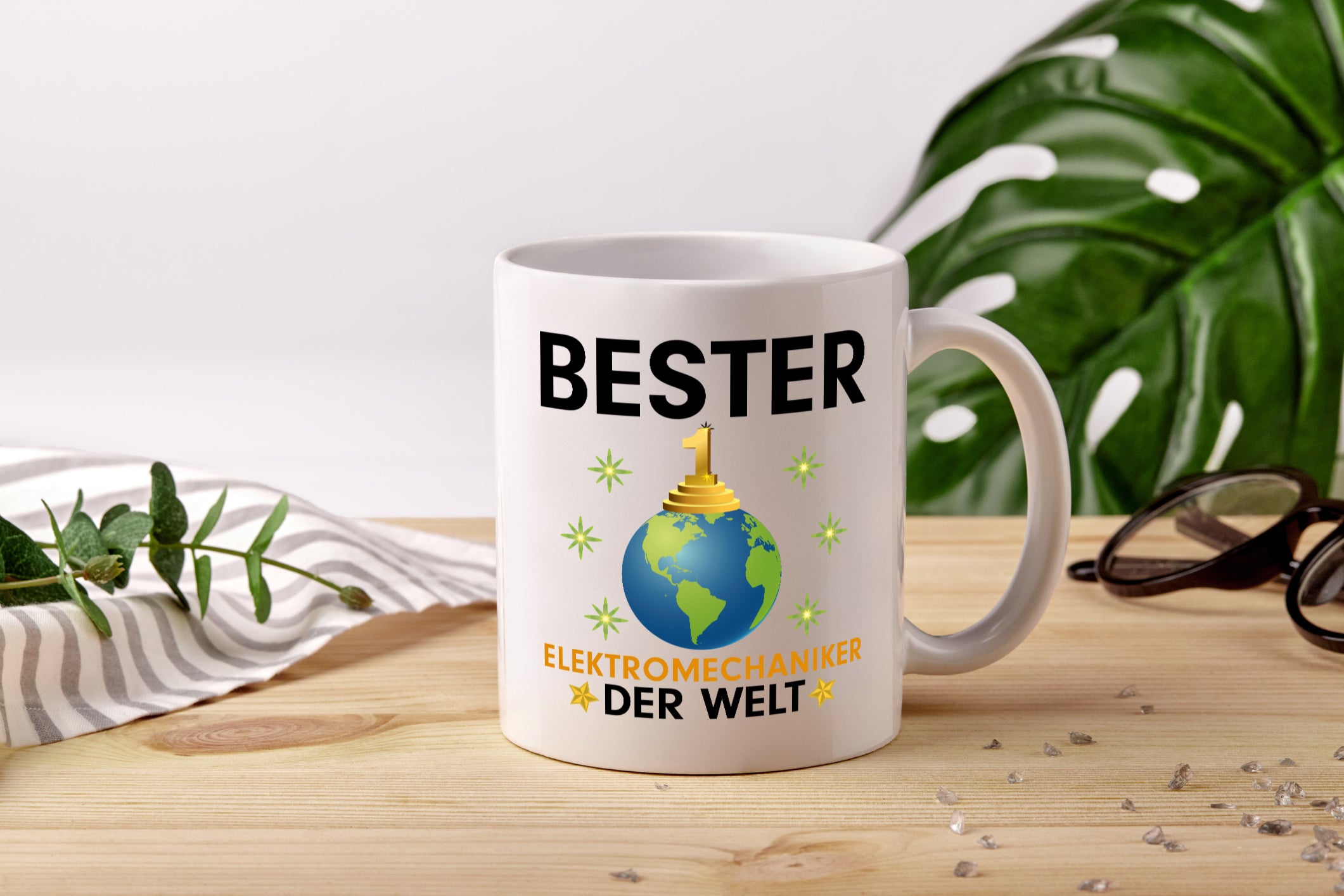 Welt Bester Elektromechaniker | Mechaniker | Elektrik - Tasse Weiß - Kaffeetasse / Geschenk / Familie