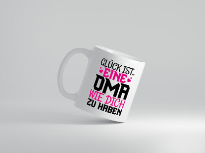 Glücklich dich zu haben Oma - Tasse Weiß - Kaffeetasse / Geschenk / Familie