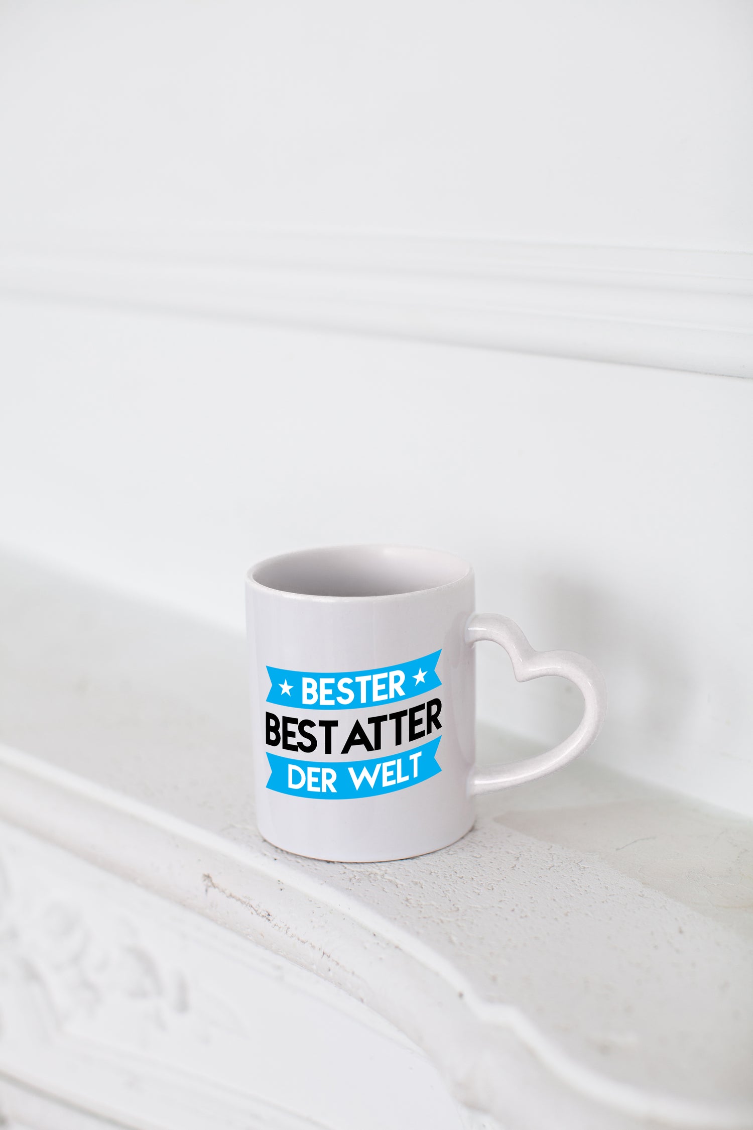 Bester Bestatter | Bestattung | Totengräber - Herzhenkel Tasse - Kaffeetasse / Geschenk / Familie