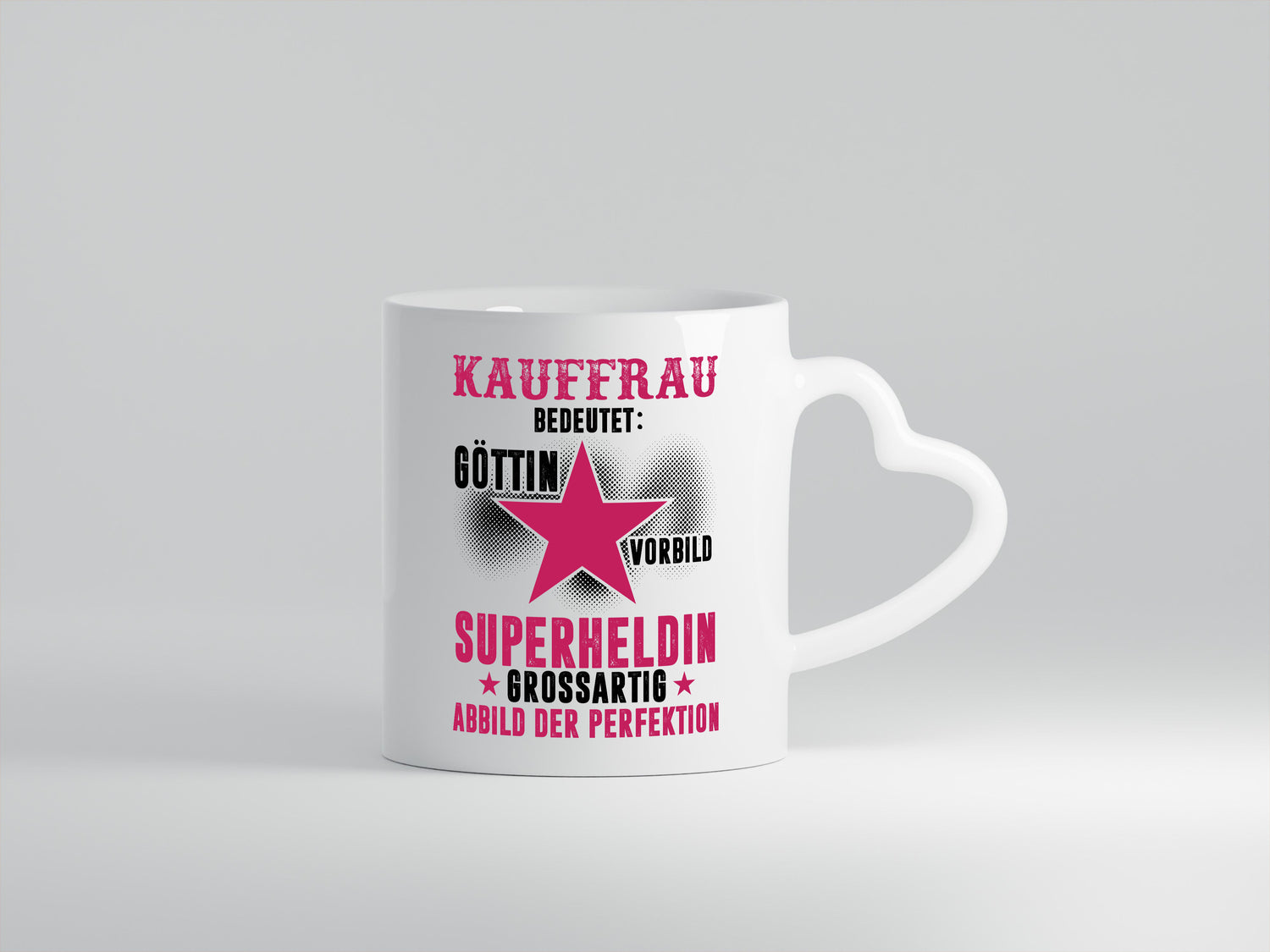 Bedeutung von Kauffrau | Kauffrauen - Herzhenkel Tasse - Kaffeetasse / Geschenk / Familie