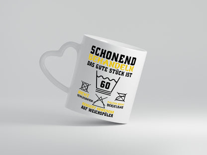 Schonen behandeln Wunschalter - Herzhenkel Tasse - Kaffeetasse / Geschenk / Familie