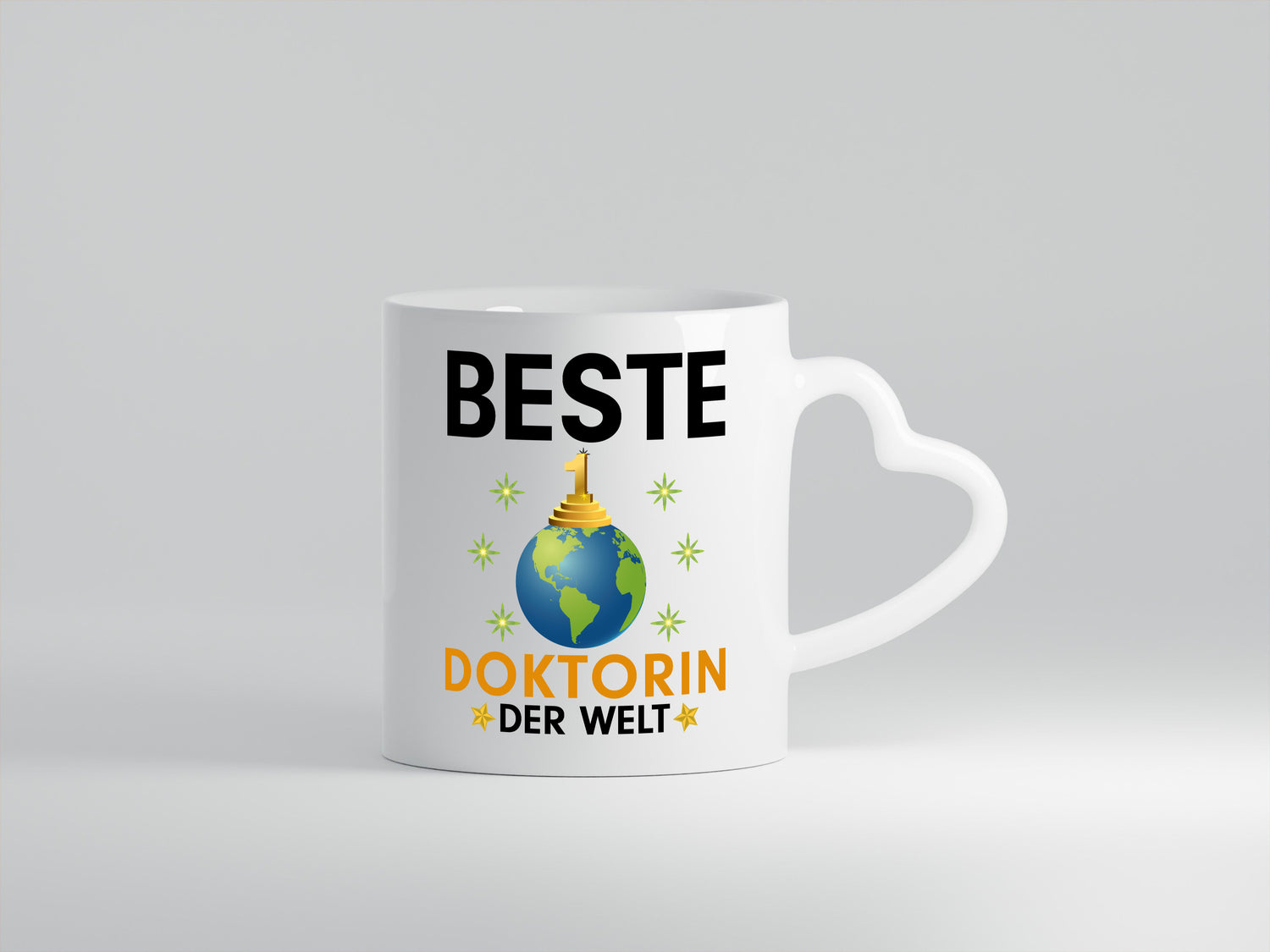 Welt Beste Doktorin | | Doktorand | Doktortitel - Herzhenkel Tasse - Kaffeetasse / Geschenk / Familie