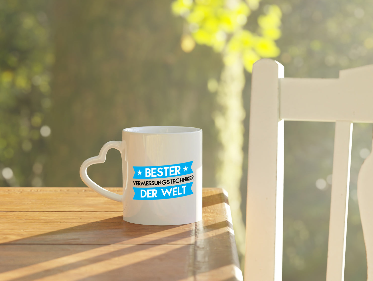 Bester Vermessungstechniker | Techniker - Herzhenkel Tasse - Kaffeetasse / Geschenk / Familie