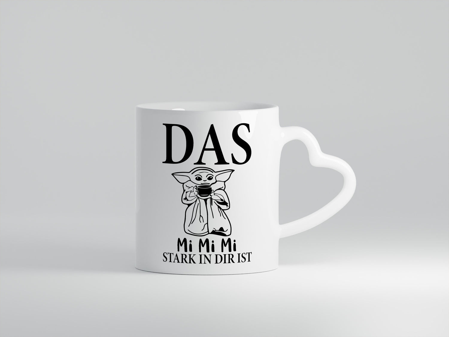 MiMiMi Stark in mir - Herzhenkel Tasse - Kaffeetasse / Geschenk / Familie