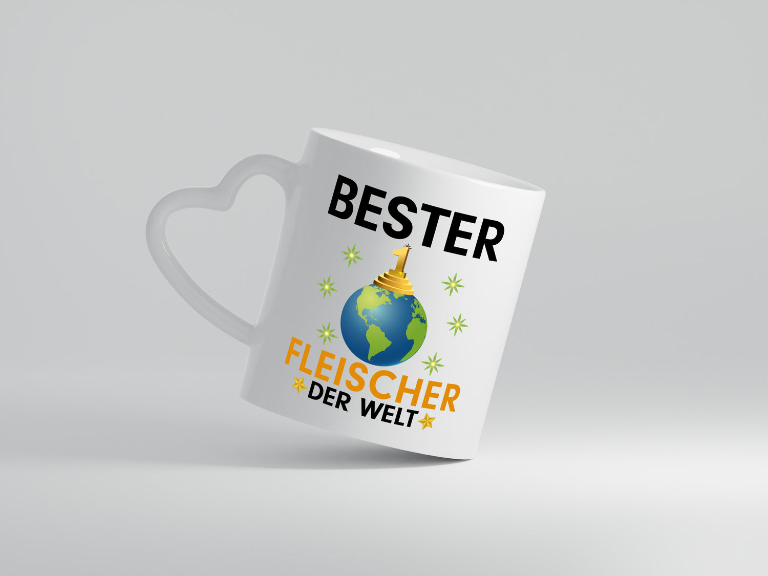 Welt Bester Fleischer | Schlachterei - Herzhenkel Tasse - Kaffeetasse / Geschenk / Familie