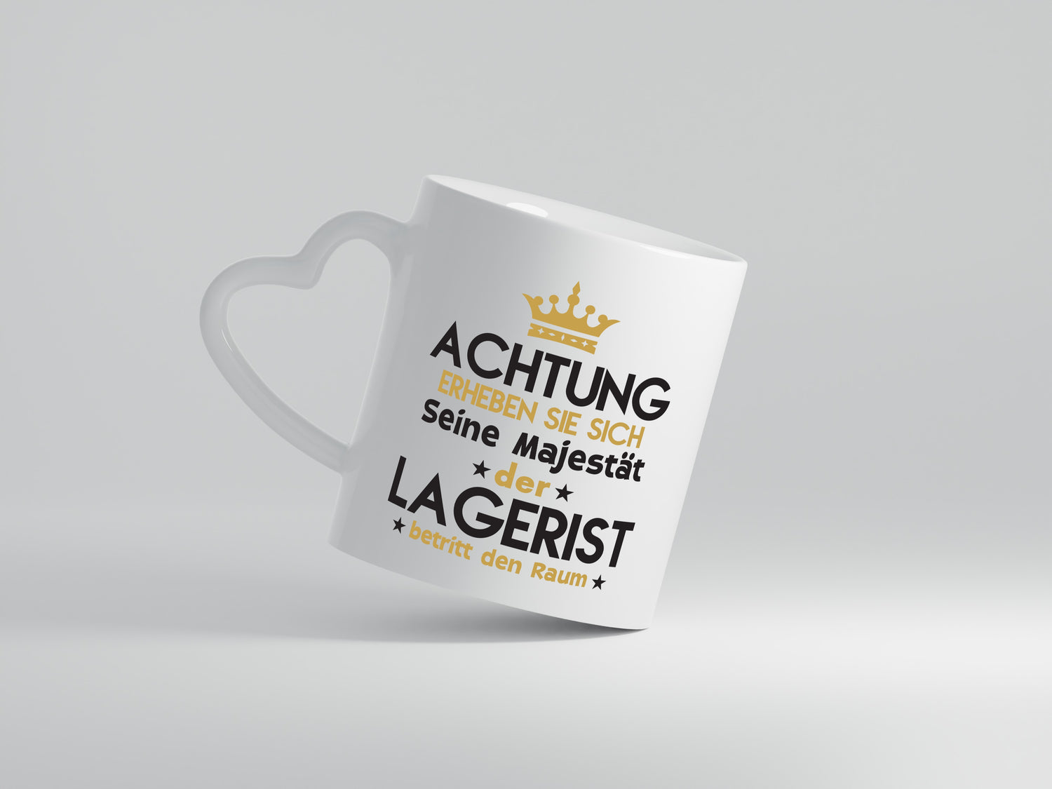 Seine Majestät Lagerist | Lageristen | Lager Arbeiter - Herzhenkel Tasse - Kaffeetasse / Geschenk / Familie