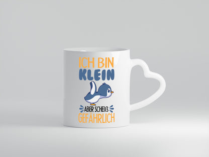 Ich bin gefährlich - Herzhenkel Tasse - Kaffeetasse / Geschenk / Familie