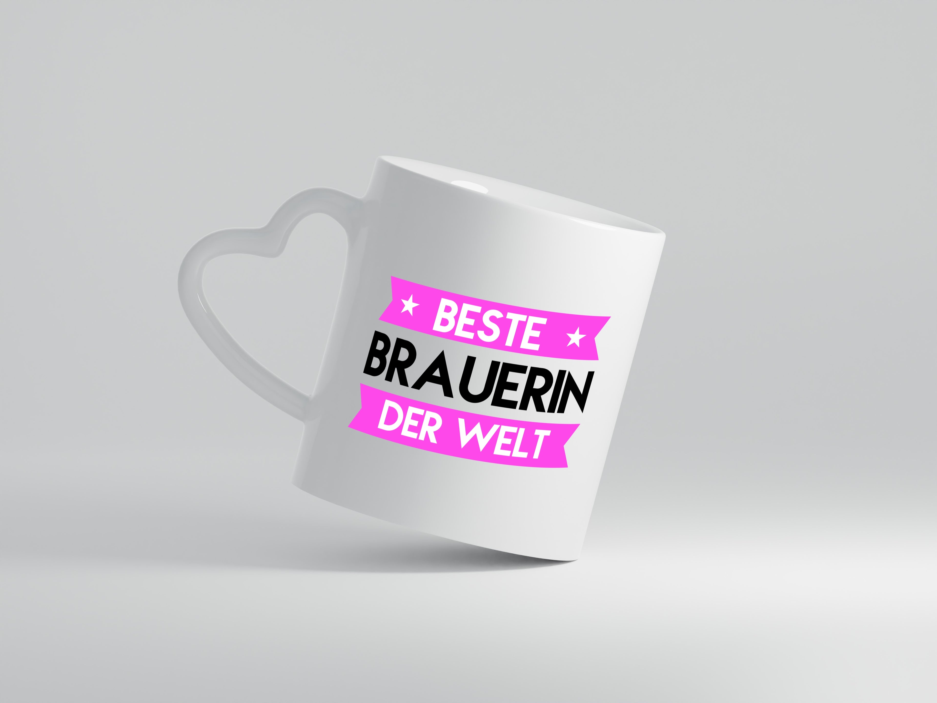 Beste Brauerin | Bier Brauerin | Brauerei - Herzhenkel Tasse - Kaffeetasse / Geschenk / Familie