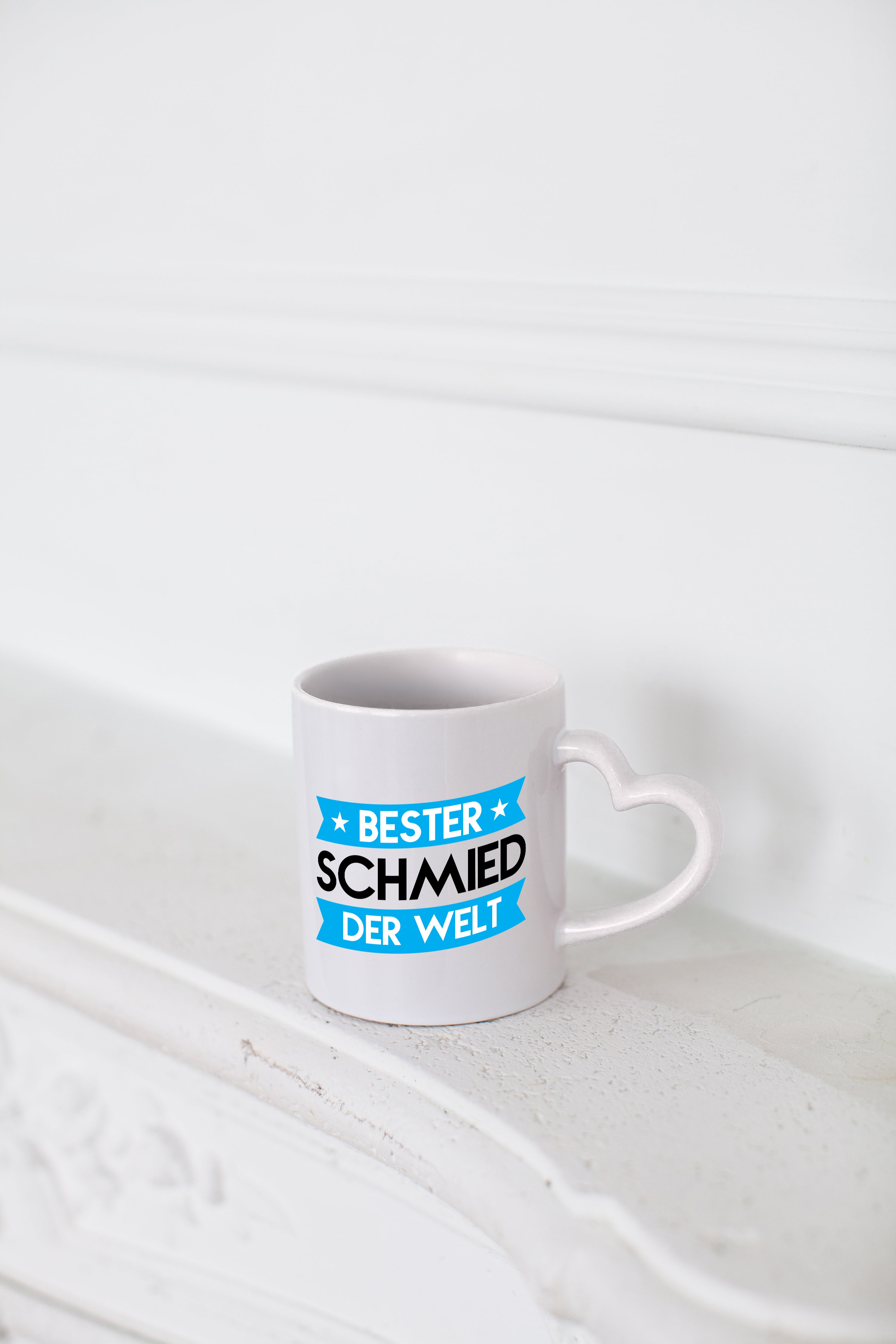 Bester Schmied | schmieden - Herzhenkel Tasse - Kaffeetasse / Geschenk / Familie