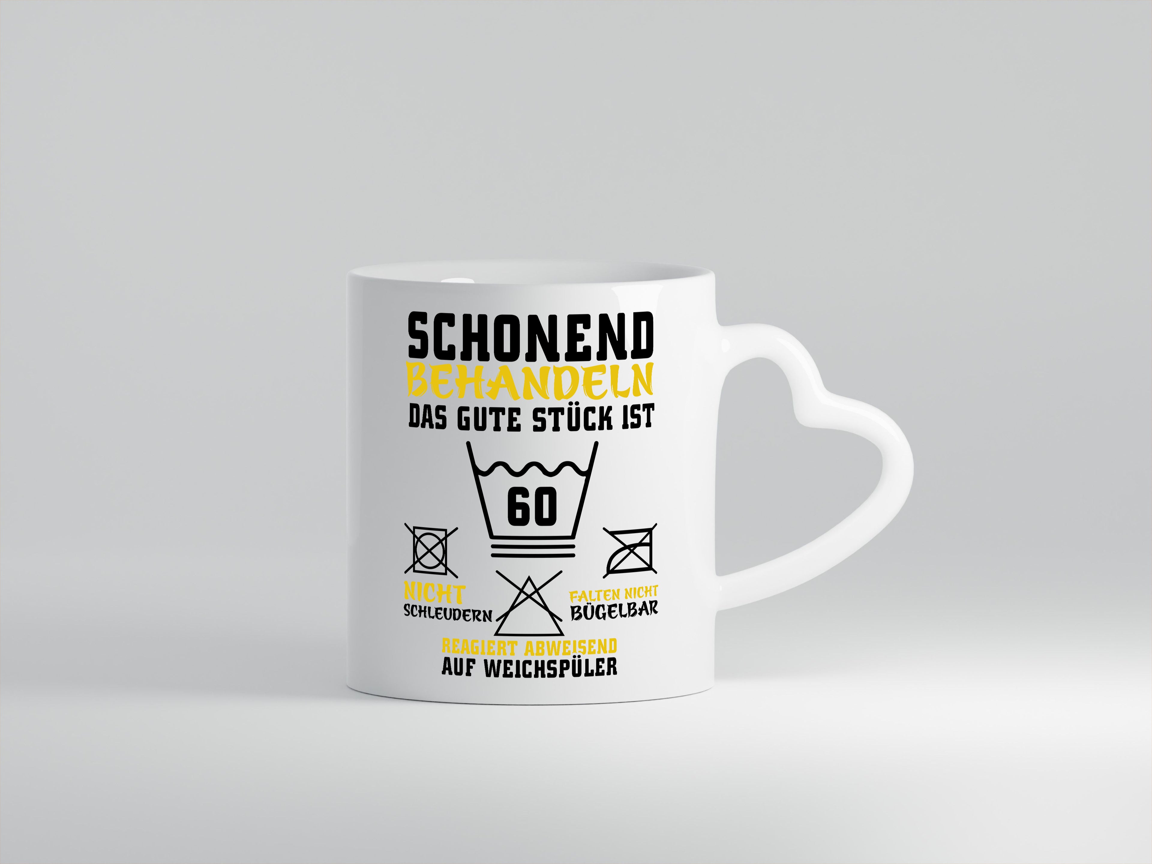 Schonen behandeln Wunschalter - Herzhenkel Tasse - Kaffeetasse / Geschenk / Familie