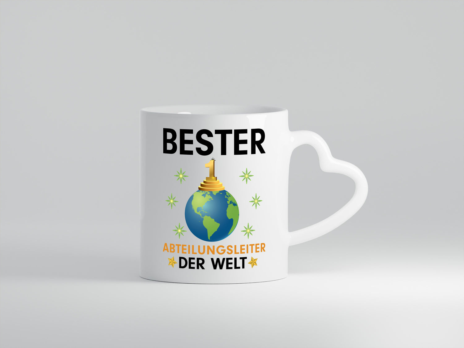 Welt Bester Abteilungsleiter| Führungskraft - Herzhenkel Tasse - Kaffeetasse / Geschenk / Familie