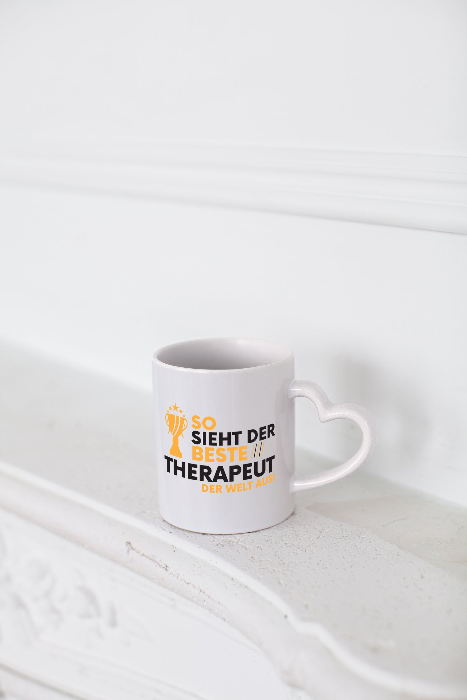 Der Weltbeste Therapeut | Psychotherapie | Therapie - Herzhenkel Tasse - Kaffeetasse / Geschenk / Familie