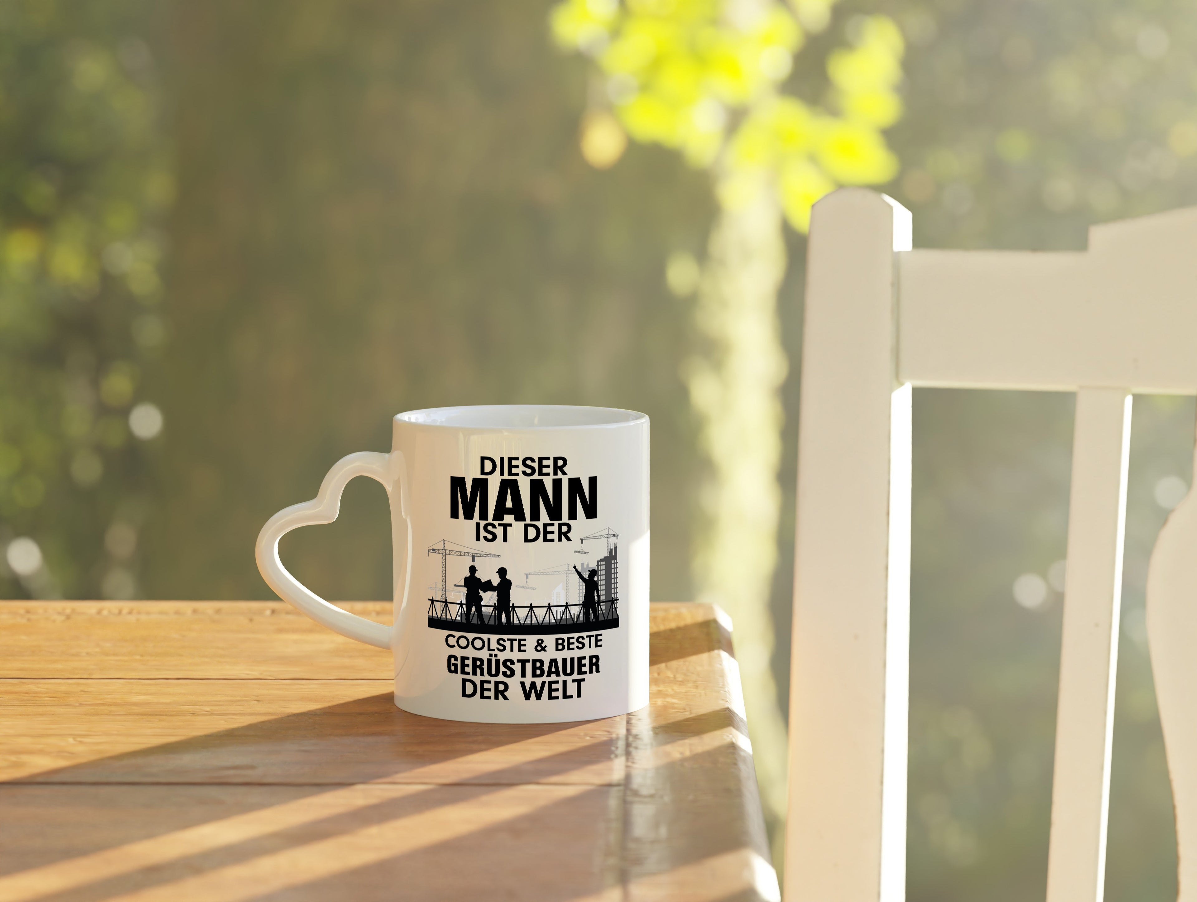 Coolster Gerüstbauer | Männer Tasse | Baustelle - Herzhenkel Tasse - Kaffeetasse / Geschenk / Familie