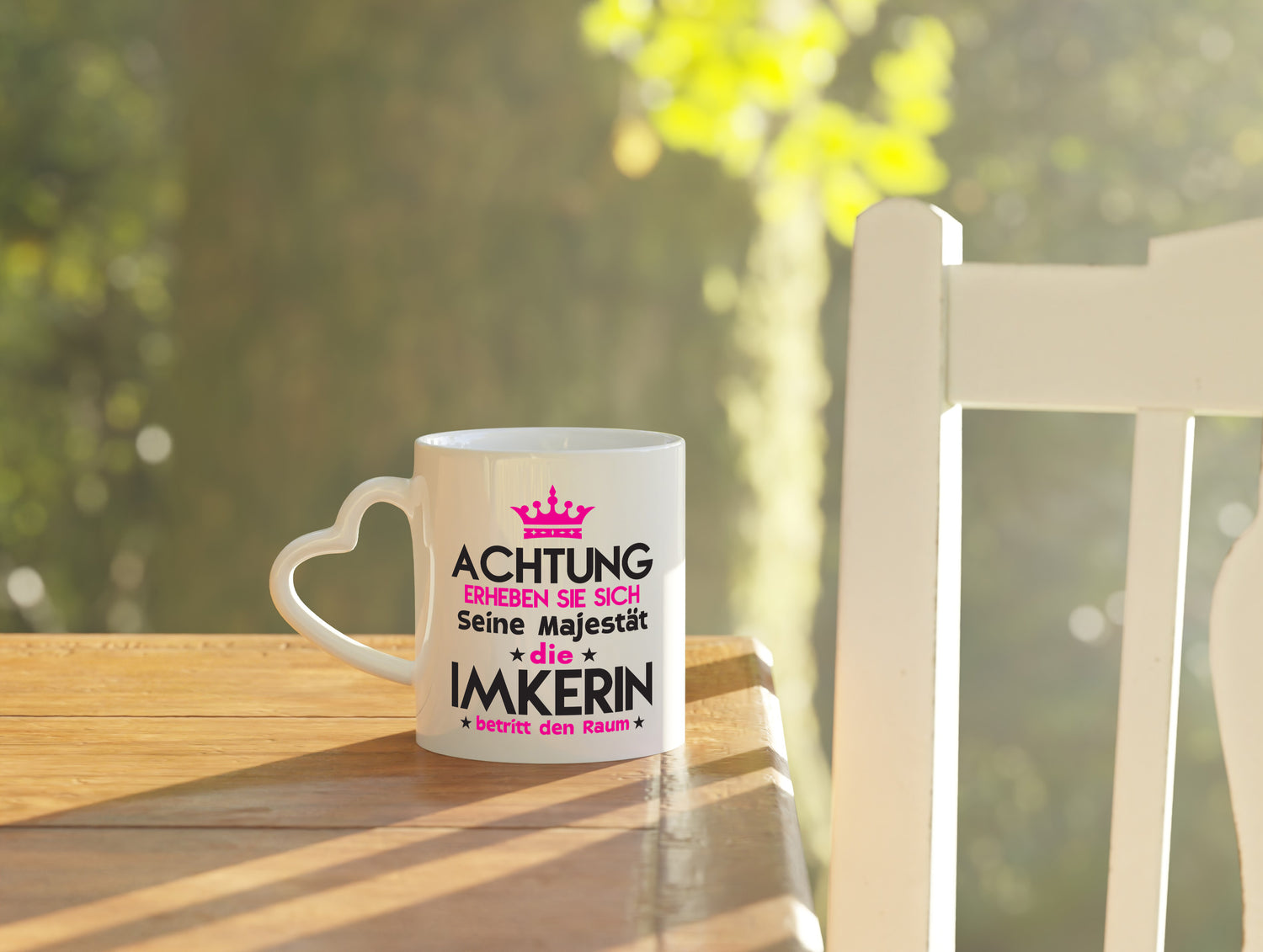 Seine Majestät Imkerin | Imkerei - Herzhenkel Tasse - Kaffeetasse / Geschenk / Familie