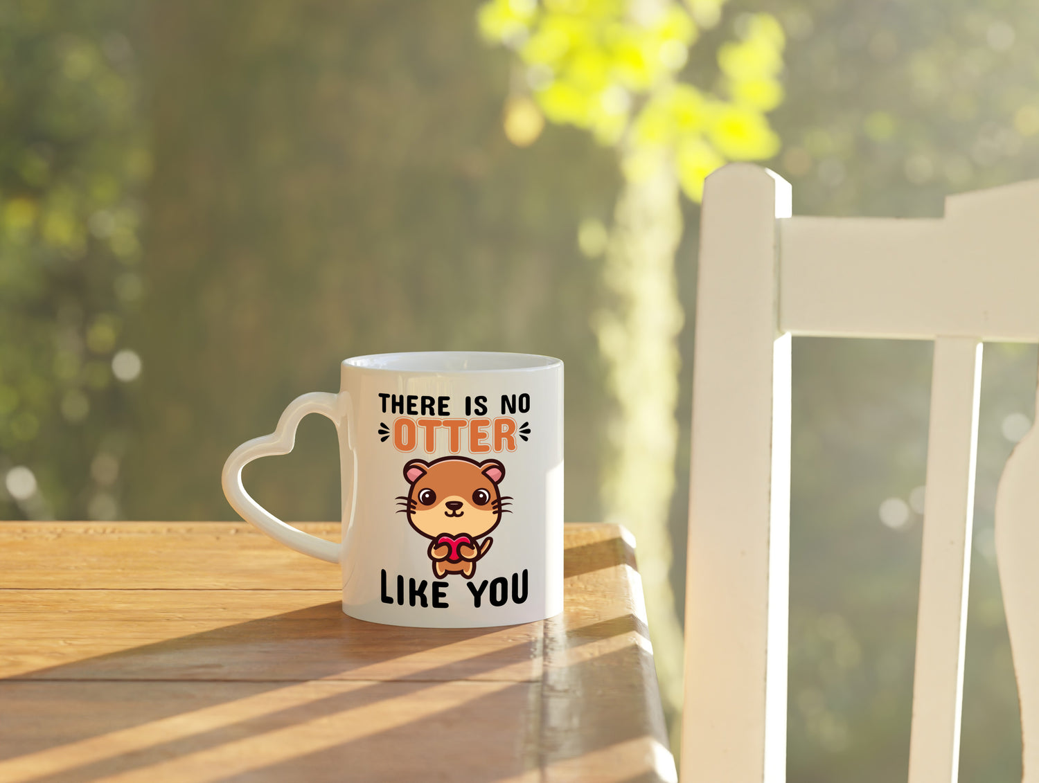 There is no Otter like you - Herzhenkel Tasse - Kaffeetasse / Geschenk / Familie