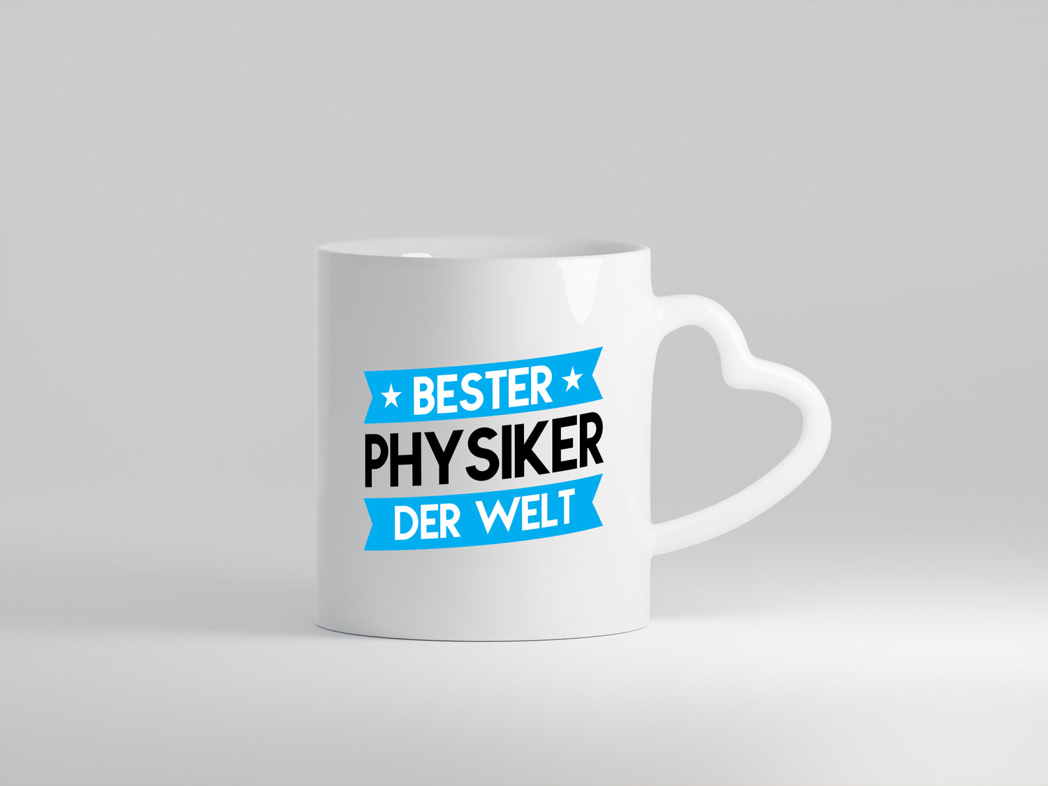 Bester Physiker | Physik - Herzhenkel Tasse - Kaffeetasse / Geschenk / Familie