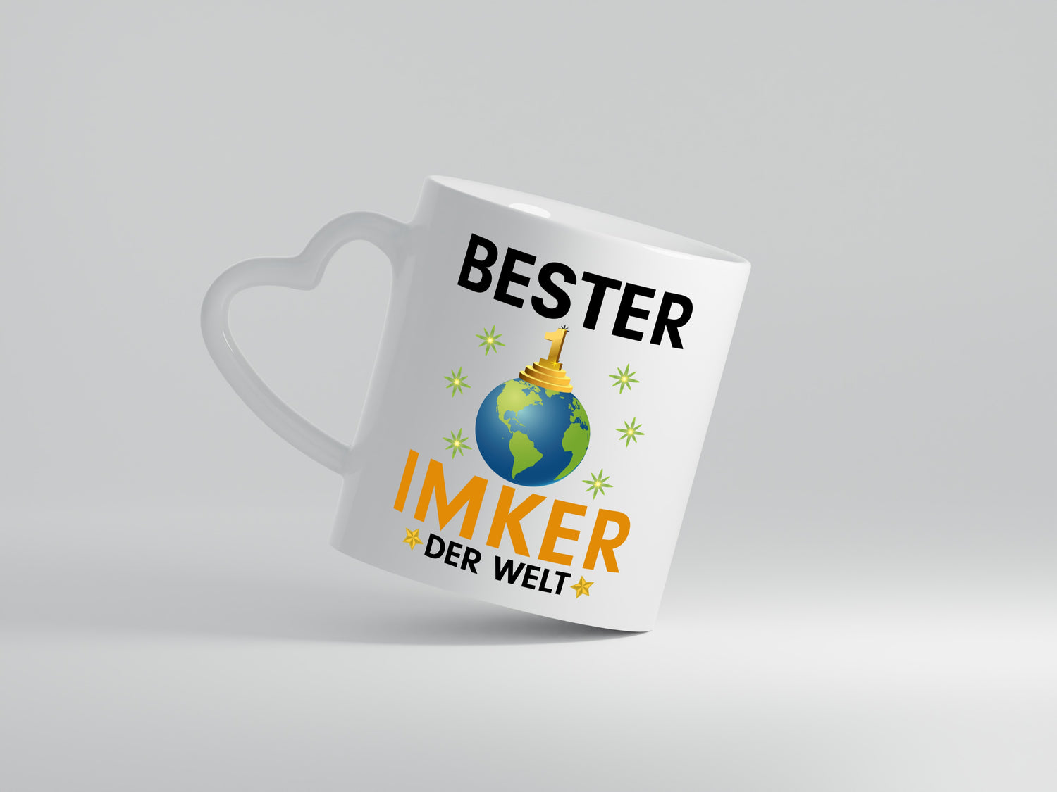 Welt Bester Imker | Imkerei - Herzhenkel Tasse - Kaffeetasse / Geschenk / Familie