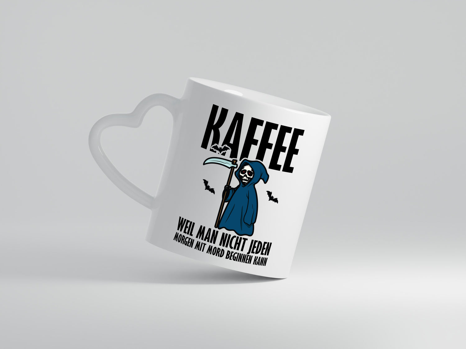 Jeden Morgen Kaffee - Herzhenkel Tasse - Kaffeetasse / Geschenk / Familie