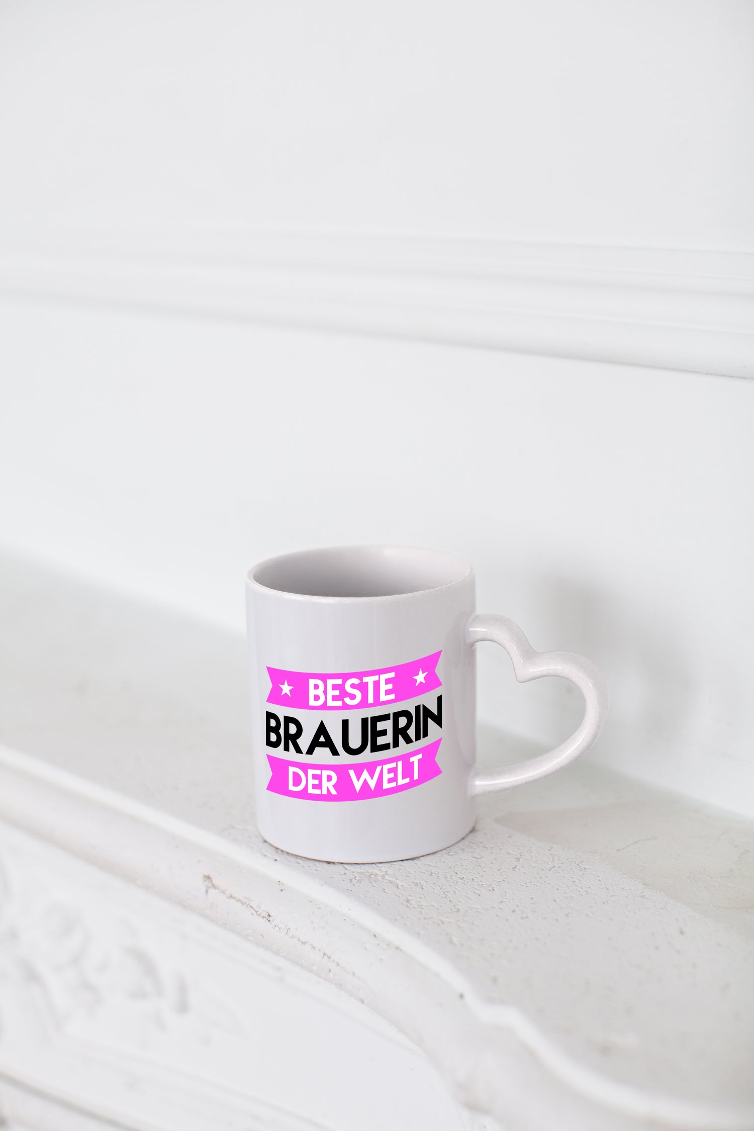 Beste Brauerin | Bier Brauerin | Brauerei - Herzhenkel Tasse - Kaffeetasse / Geschenk / Familie