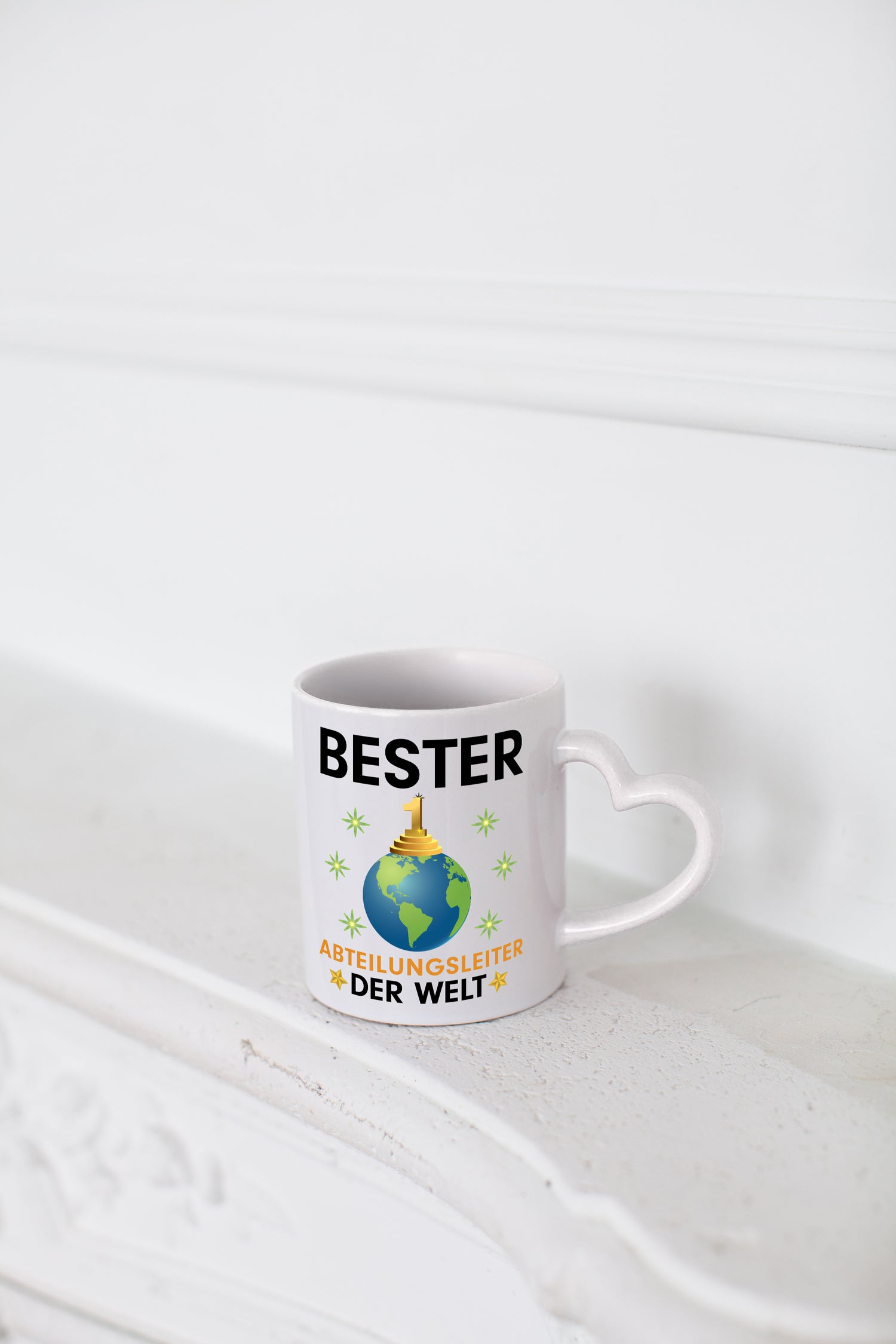 Welt Bester Abteilungsleiter| Führungskraft - Herzhenkel Tasse - Kaffeetasse / Geschenk / Familie