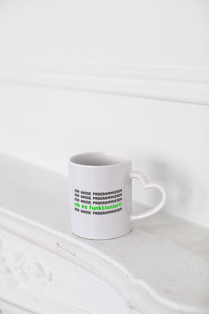 Programmierer Tasse | Programmieren Spruch | Statement - Herzhenkel Tasse - Kaffeetasse / Geschenk / Familie