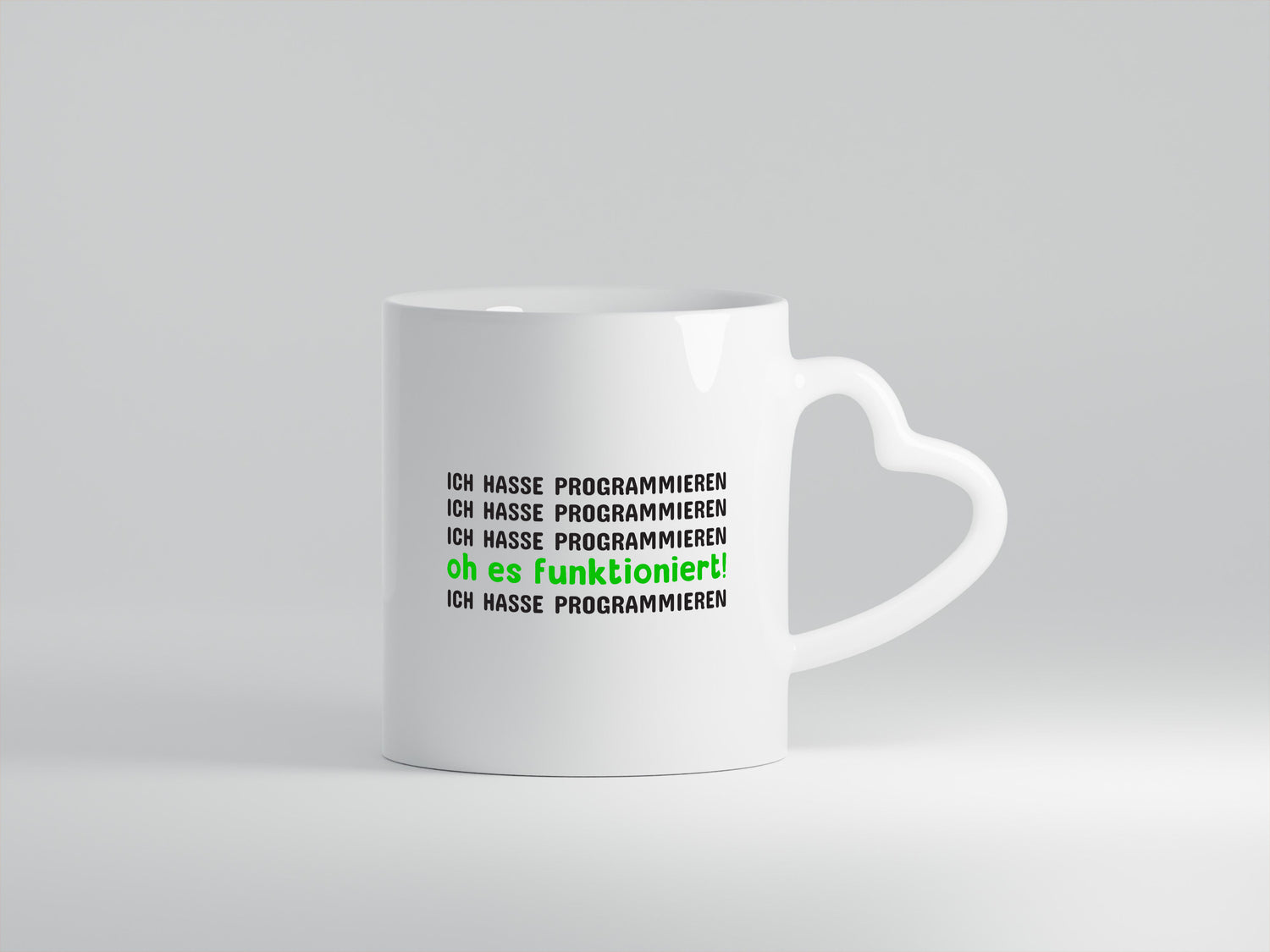 Programmierer Tasse | Programmieren Spruch | Statement - Herzhenkel Tasse - Kaffeetasse / Geschenk / Familie