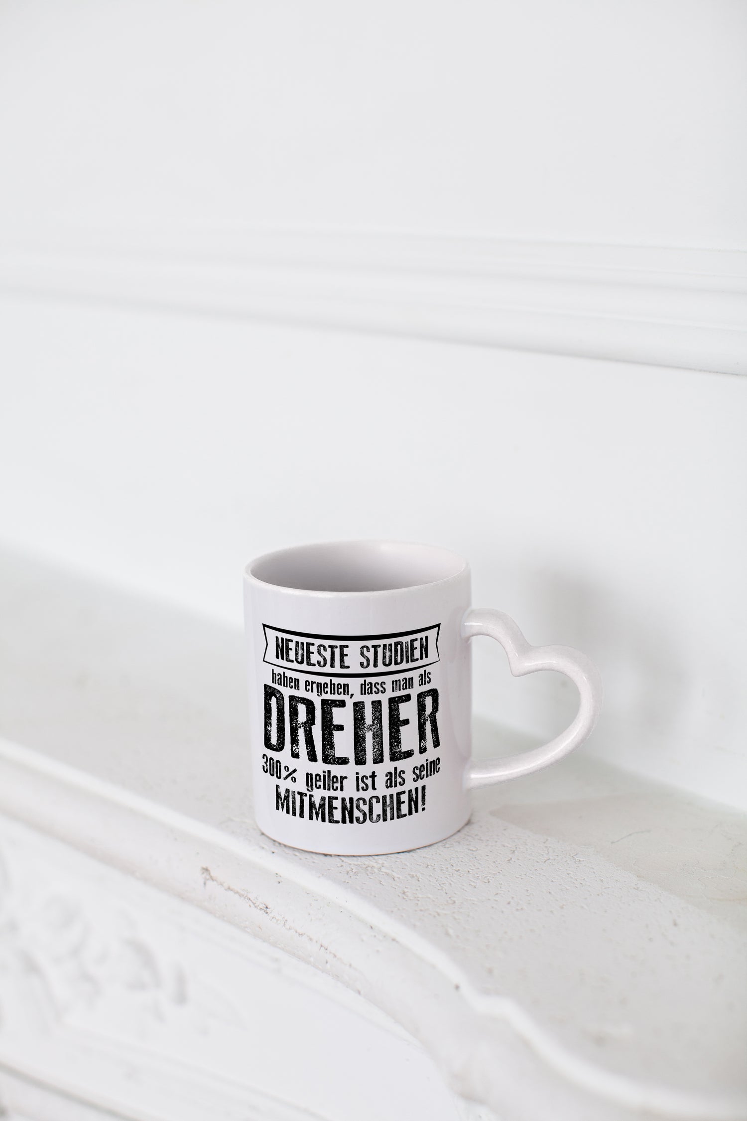 Neuste Studien: Dreher | Fräser | Dreher - Herzhenkel Tasse - Kaffeetasse / Geschenk / Familie