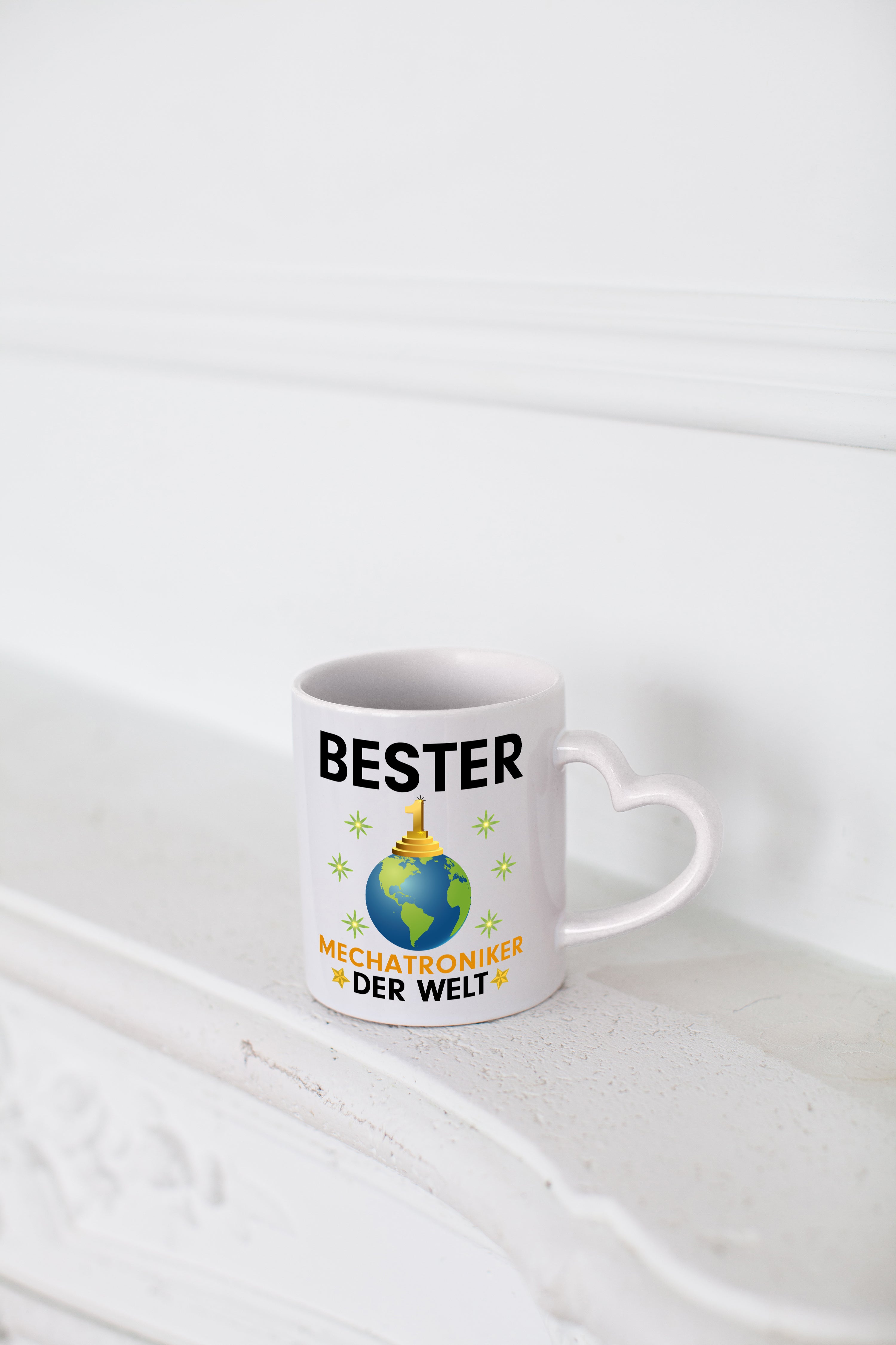 Welt Bester Mechatroniker | KFZ - Herzhenkel Tasse - Kaffeetasse / Geschenk / Familie