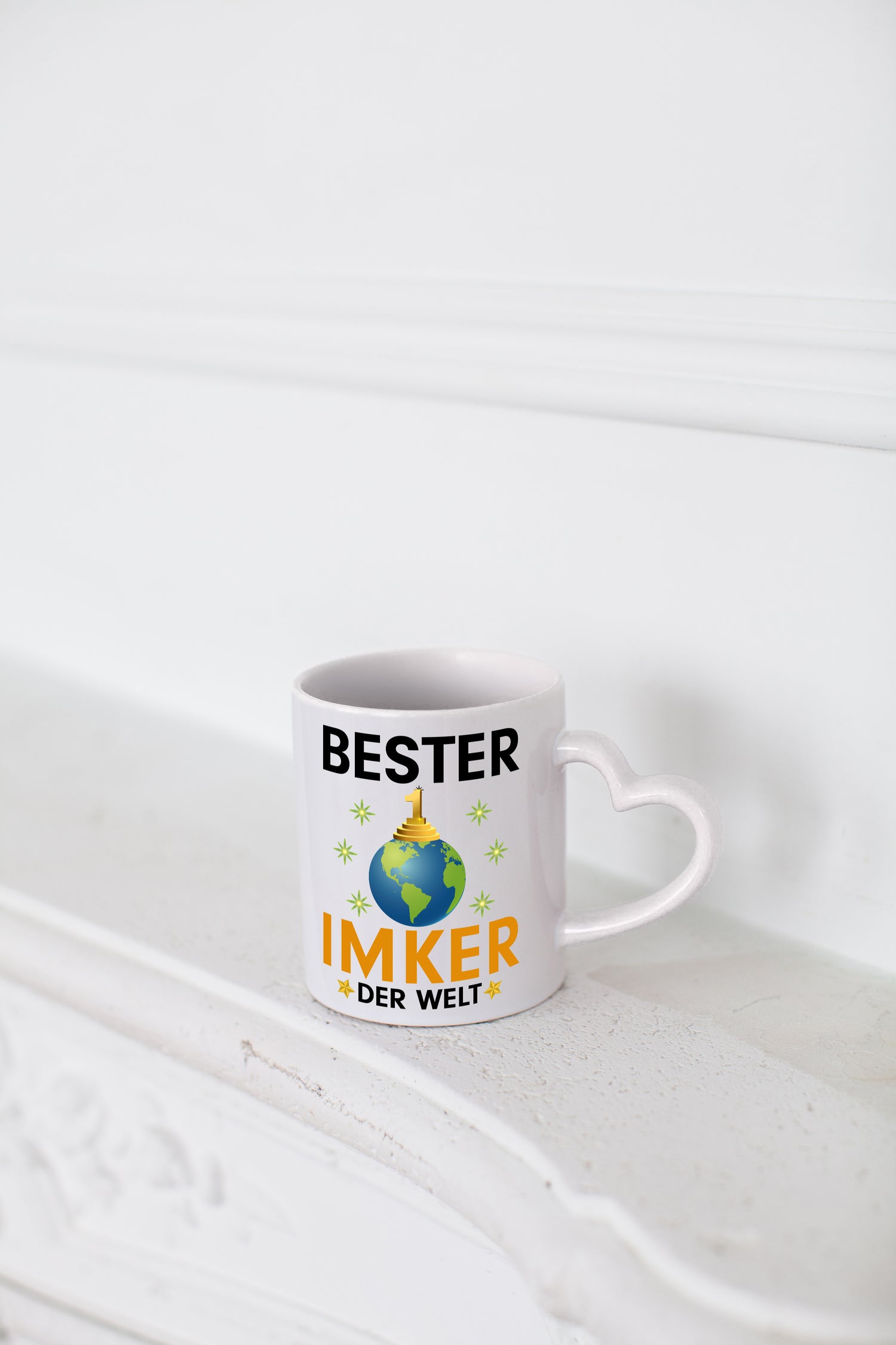 Welt Bester Imker | Imkerei - Herzhenkel Tasse - Kaffeetasse / Geschenk / Familie