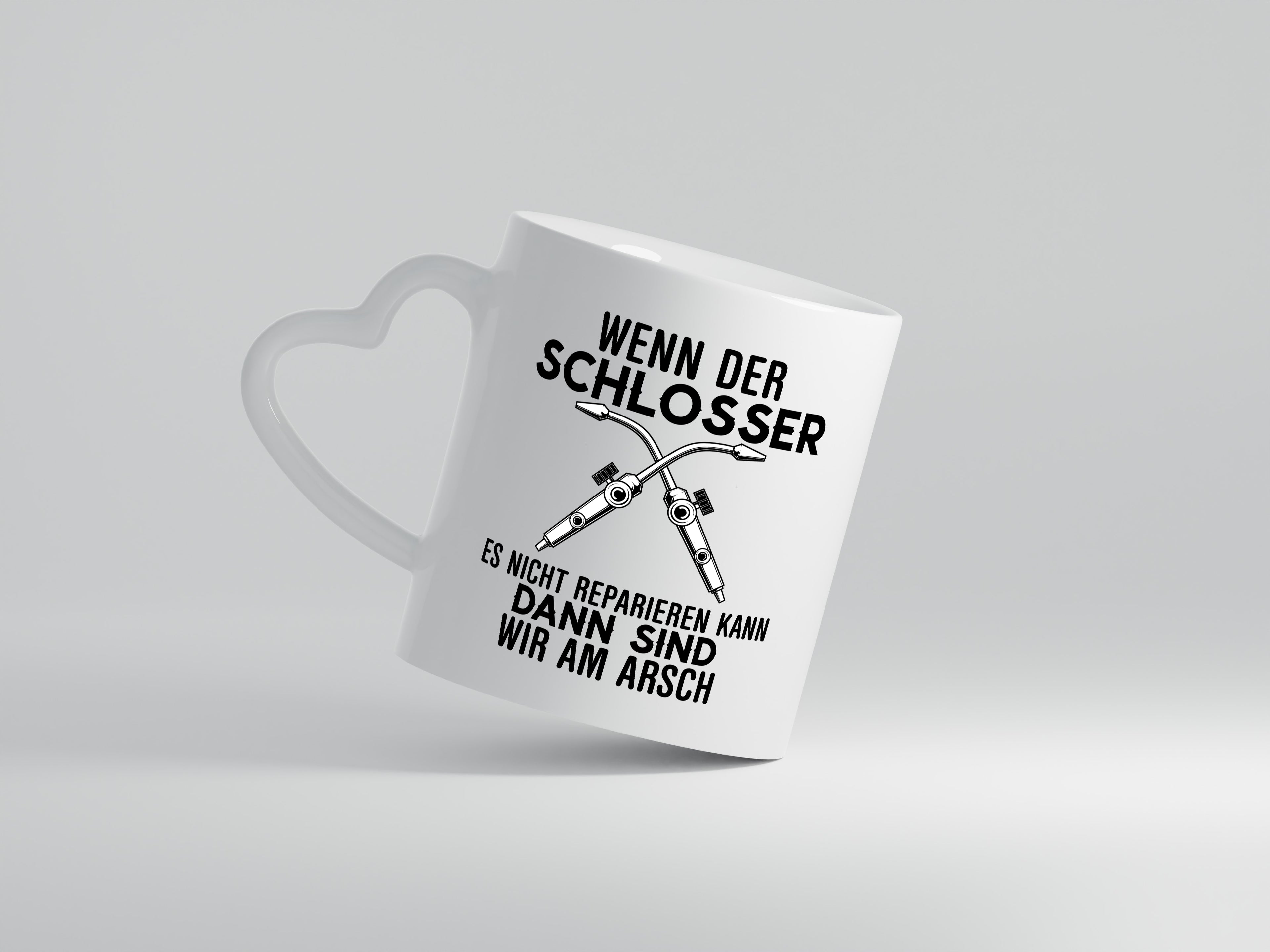 Der Schlosser - Herzhenkel Tasse - Kaffeetasse / Geschenk / Familie