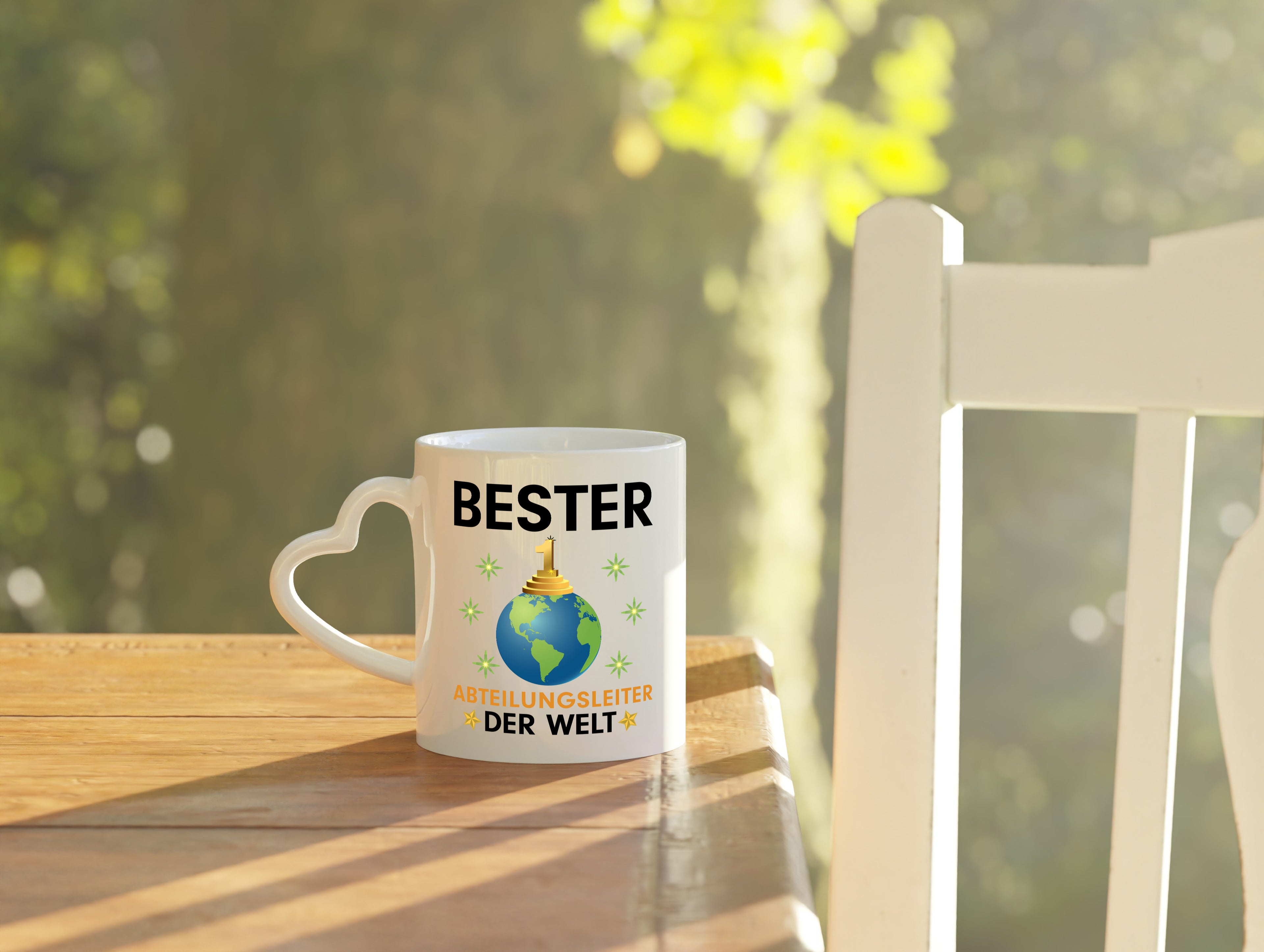 Welt Bester Abteilungsleiter| Führungskraft - Herzhenkel Tasse - Kaffeetasse / Geschenk / Familie