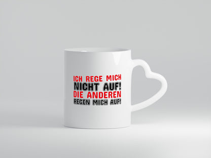 Büro Humor | Spruch Tasse | Kollegen | Arbeitsplatz - Herzhenkel Tasse - Kaffeetasse / Geschenk / Familie