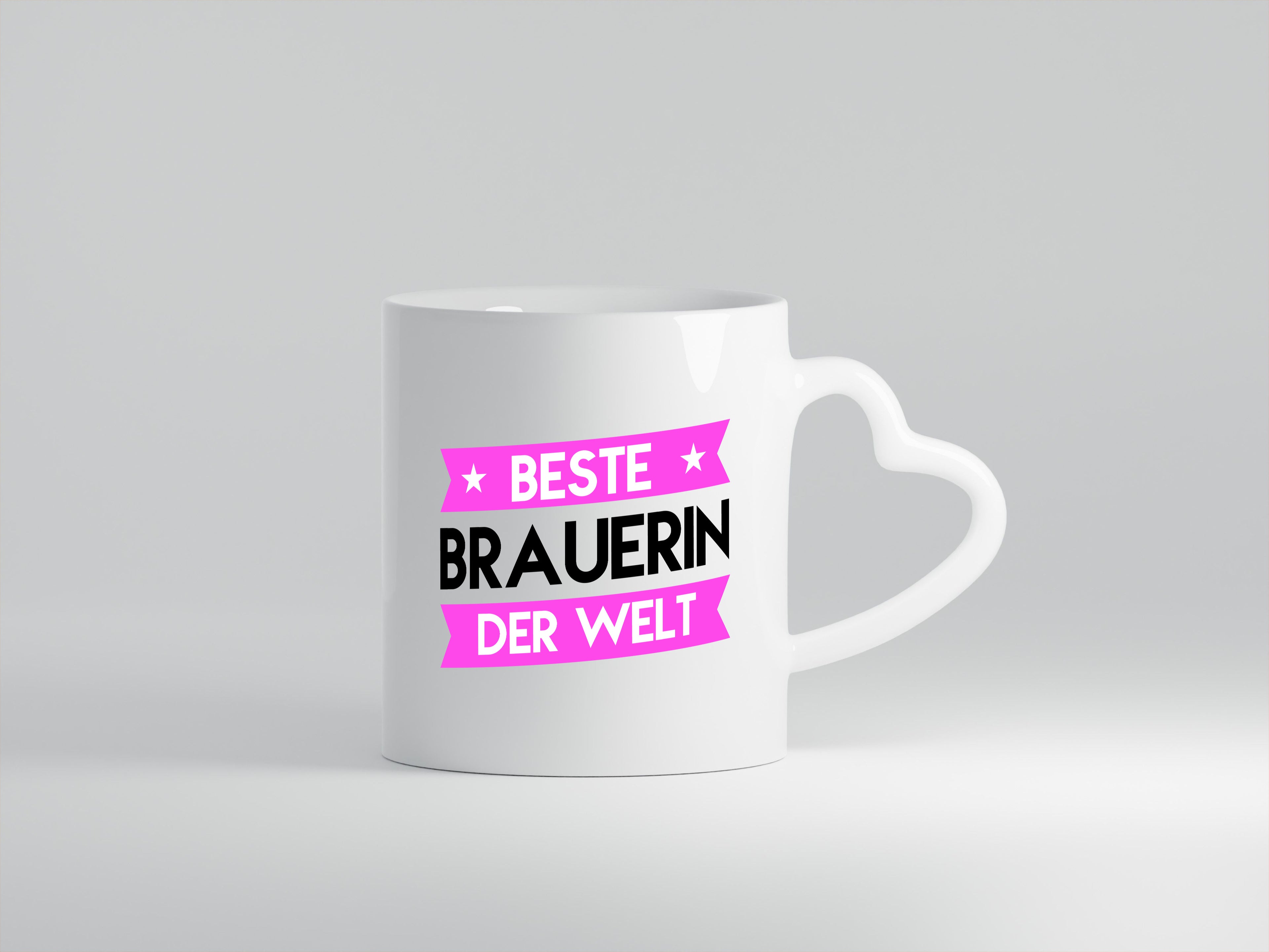 Beste Brauerin | Bier Brauerin | Brauerei - Herzhenkel Tasse - Kaffeetasse / Geschenk / Familie