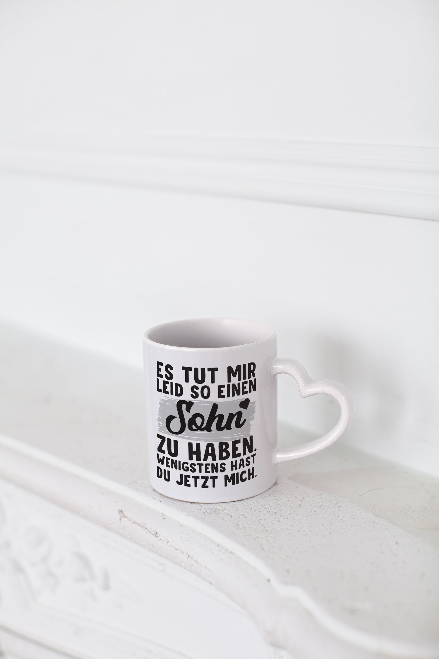 Schwiegersohn Spruch | Schwiegermama Tasse | lustig - Herzhenkel Tasse - Kaffeetasse / Geschenk / Familie