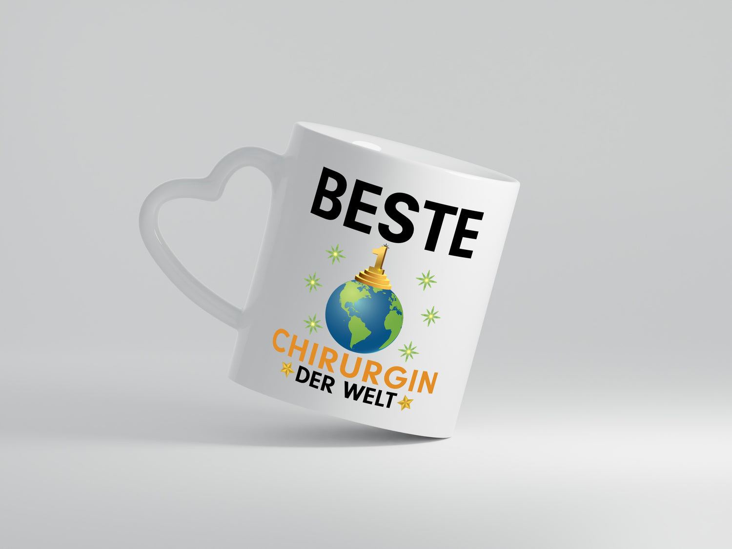 Welt Beste Chirurgin | Chirurgie | Krankenhaus - Herzhenkel Tasse - Kaffeetasse / Geschenk / Familie