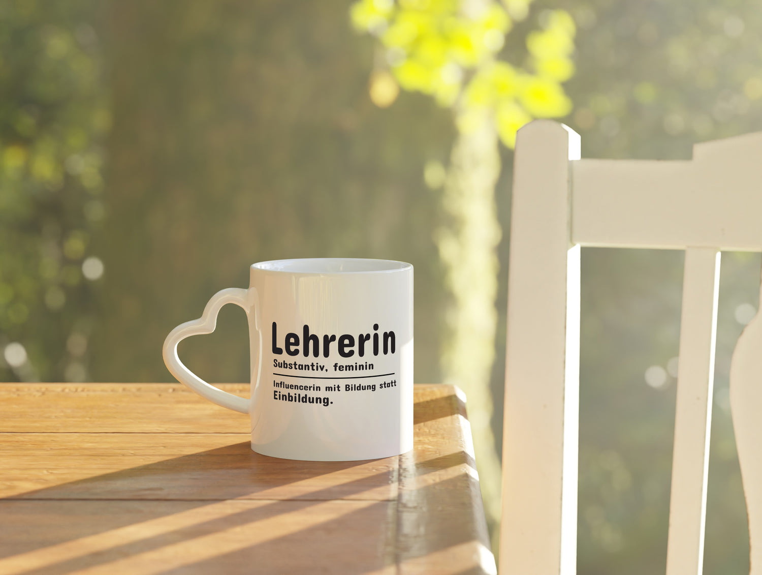 Lehrerin Influencer | Beruf Spruch | Definition | Humor - Herzhenkel Tasse - Kaffeetasse / Geschenk / Familie