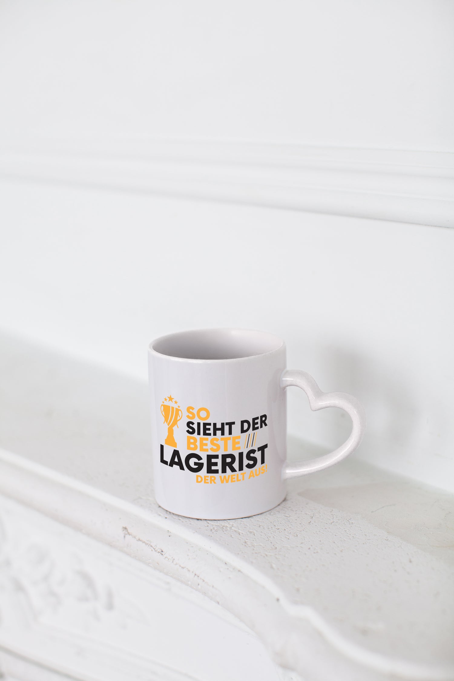 Der Weltbeste Lagerist | Lageristen | Lager Arbeiter - Herzhenkel Tasse - Kaffeetasse / Geschenk / Familie