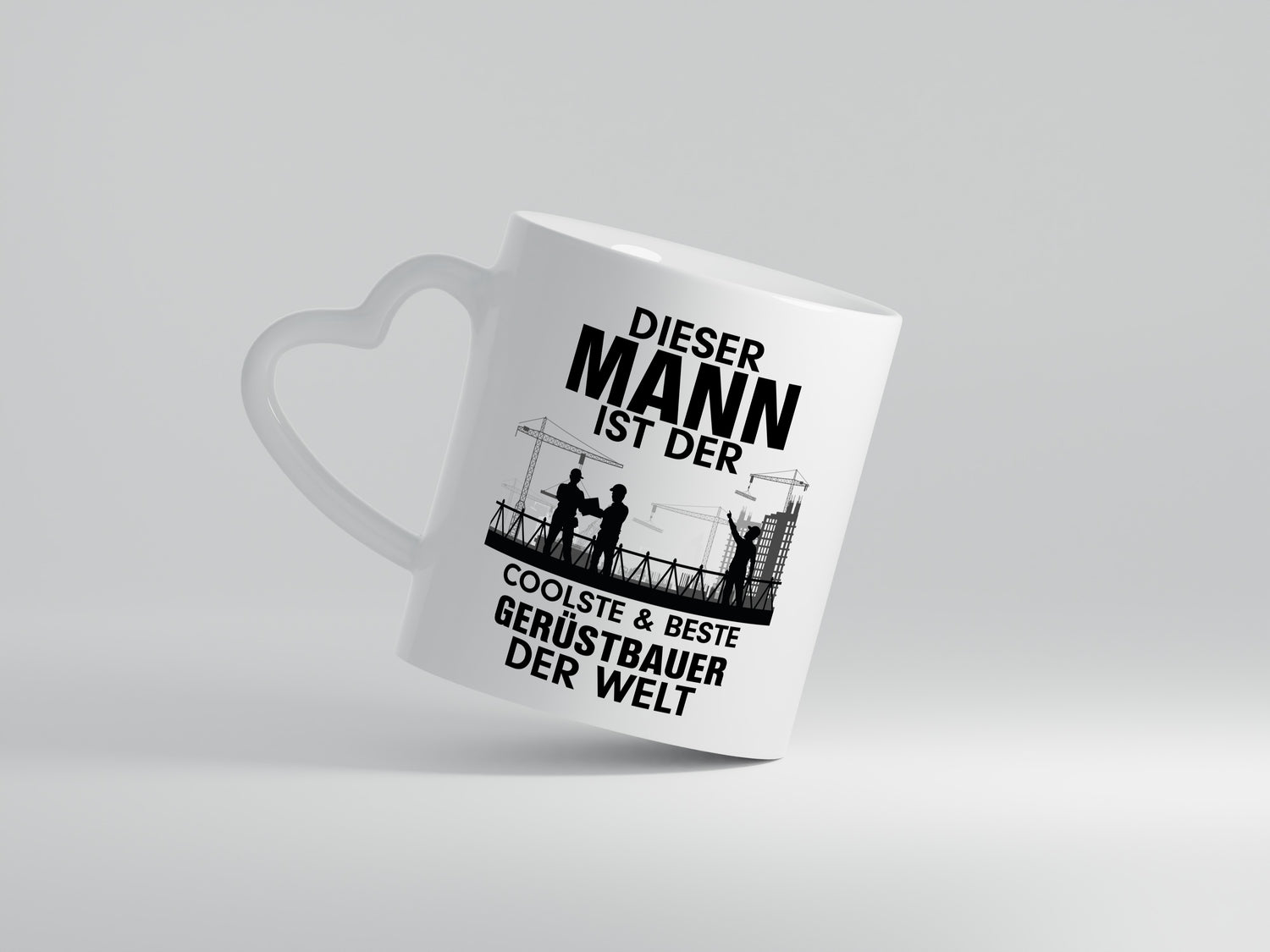 Coolster Gerüstbauer | Männer Tasse | Baustelle - Herzhenkel Tasse - Kaffeetasse / Geschenk / Familie